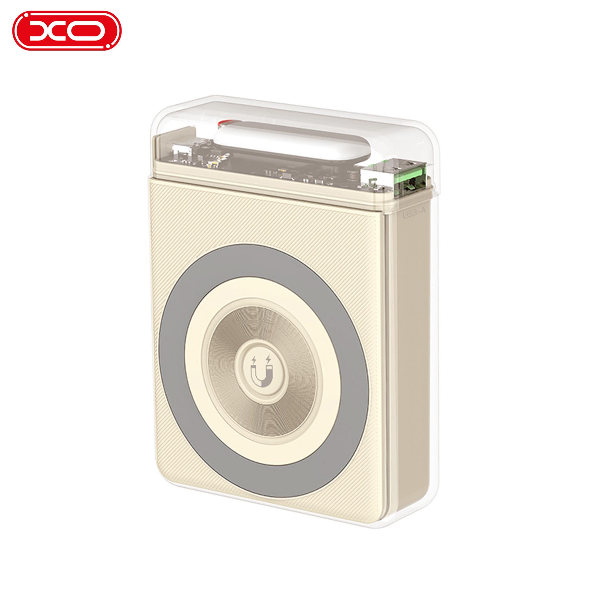 XO PR226 38.5W PD Hızlı Fast TYPE-C (USB-C) / USB-A Çift Çıkışlı MagSafe Uyumlu Kablosuz Wireless 10000 Mah Powerbank Şarj Aleti