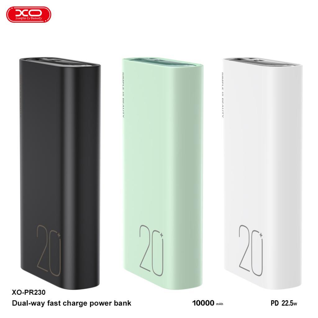 XO PR230 Taşınabilir 22.5W Hızlı Şarj 20W USB-C Port 2 USB-A Port LED Göstergeli 20000mAh Powerbank