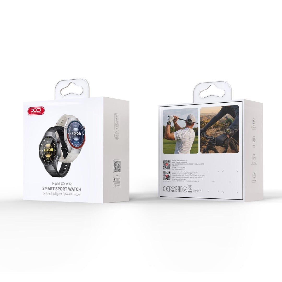 XO W12 Smart Sports Bluetooth Call Watch – Bluetooth Arama Özellikli Akıllı Spor Saati