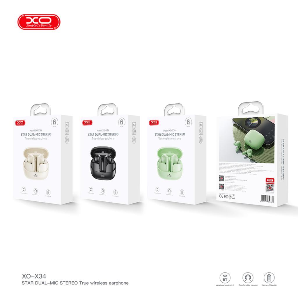 XO X34 Bluetooth V5.3 300mAh Kulak İçi Kablosuz Kulaklık