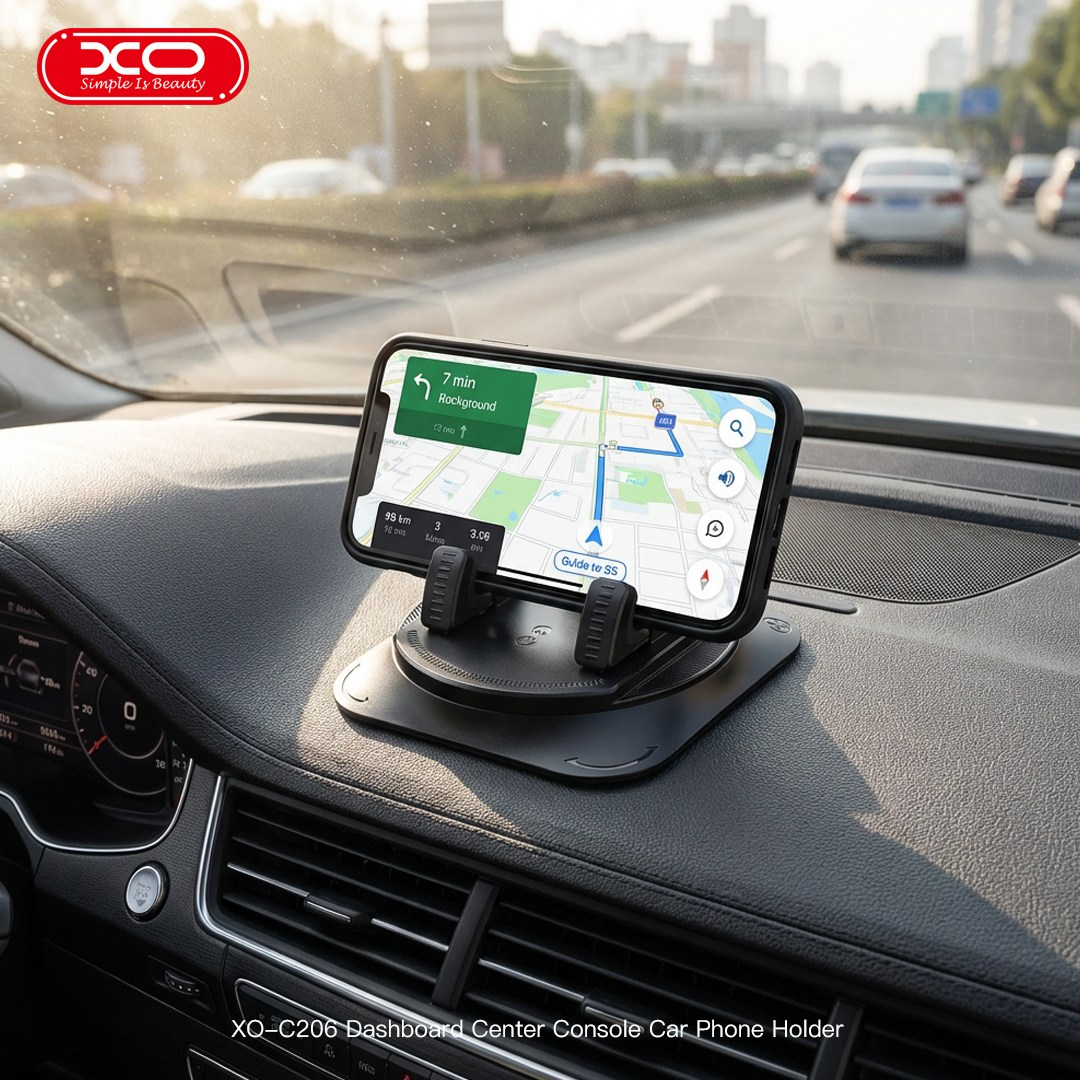 XO XO C206 360° Dönebilen Yapışkanlı Torpido ve Orta Konsol Araç İçi Telefon Tutucu