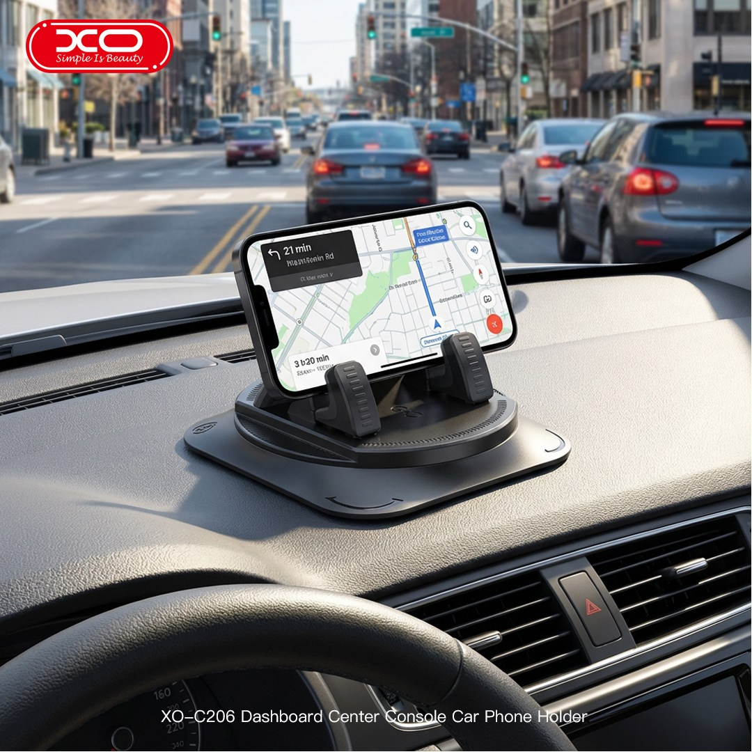 XO XO C206 360° Dönebilen Yapışkanlı Torpido ve Orta Konsol Araç İçi Telefon Tutucu