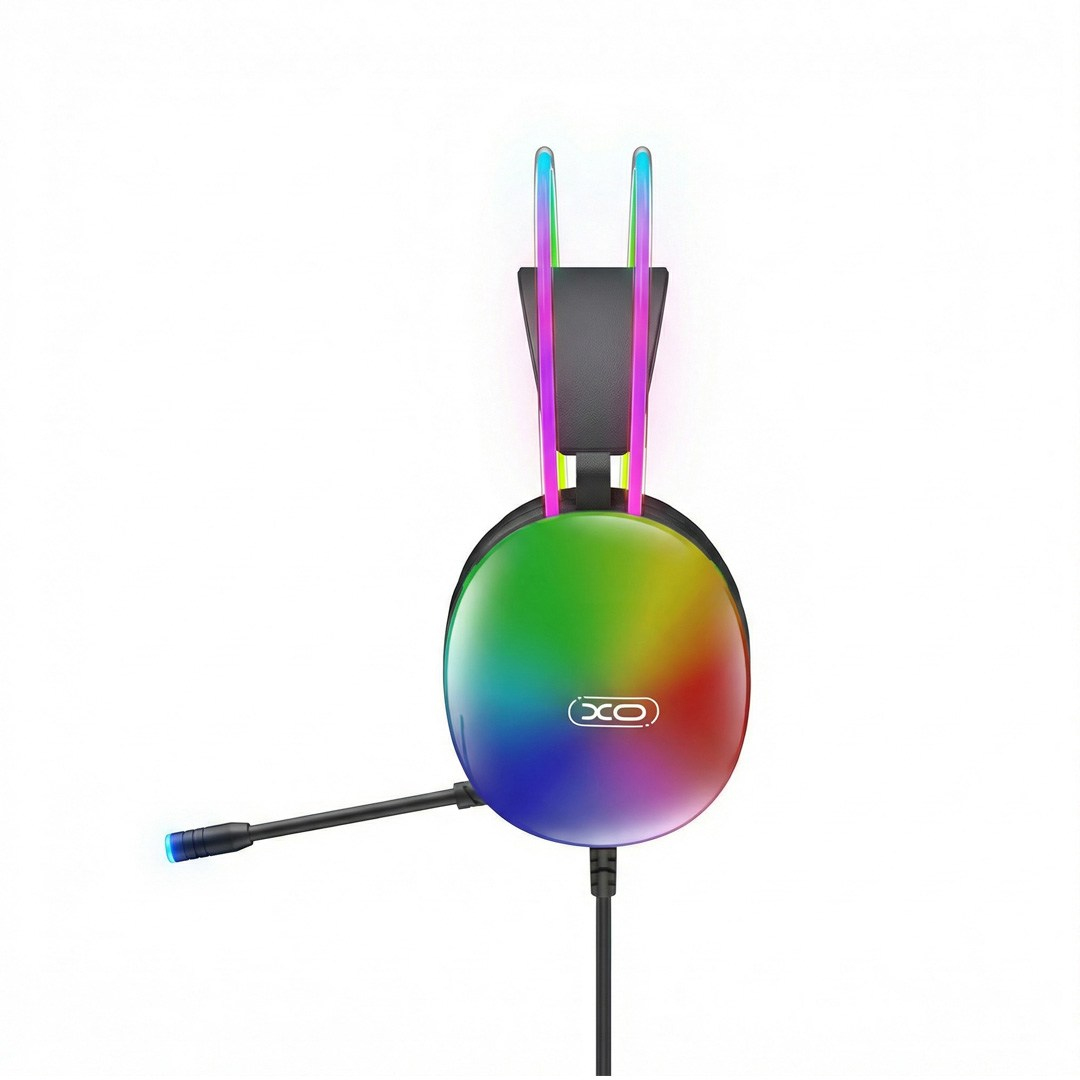 XO XO GE11 RGB Işıklı Mikrofonlu 50 mm Kablolu Gaming Oyuncu Kulaklığı USB ve 3.5 mm Jak Adaptörlü