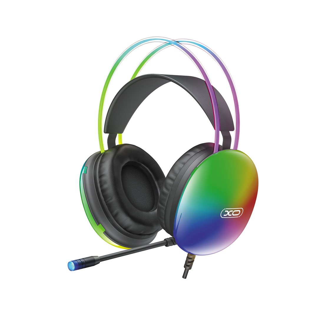 XO XO GE11 RGB Işıklı Mikrofonlu 50 mm Kablolu Gaming Oyuncu Kulaklığı USB ve 3.5 mm Jak Adaptörlü