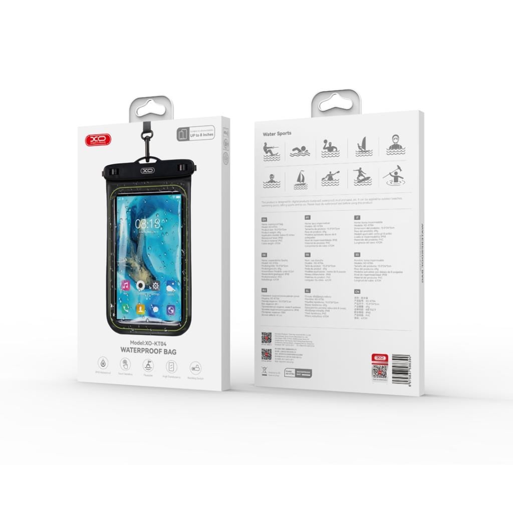 XO XO KT04 PVC Sünger Su Geçirmez Cep Telefonu Kılıfı + Askı 
