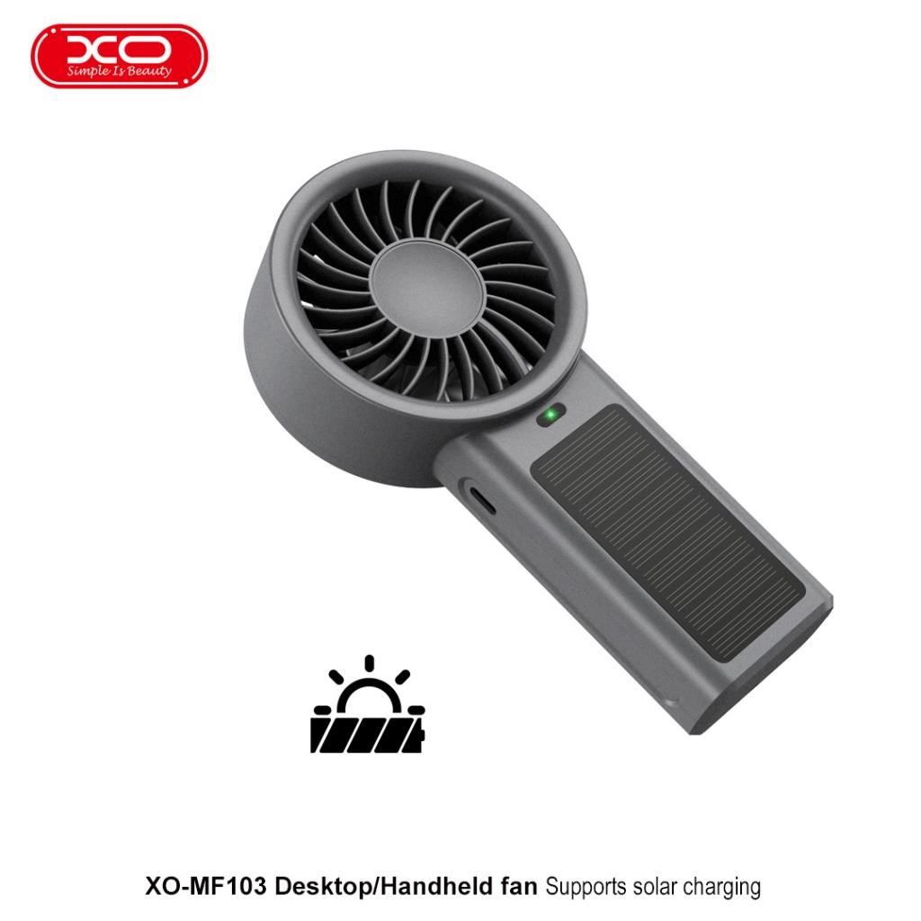 XO XO MF103 4000mAh Güneş Enerjili Şarj Edilebilir Masaüstü ve El Tipi Vantilatör