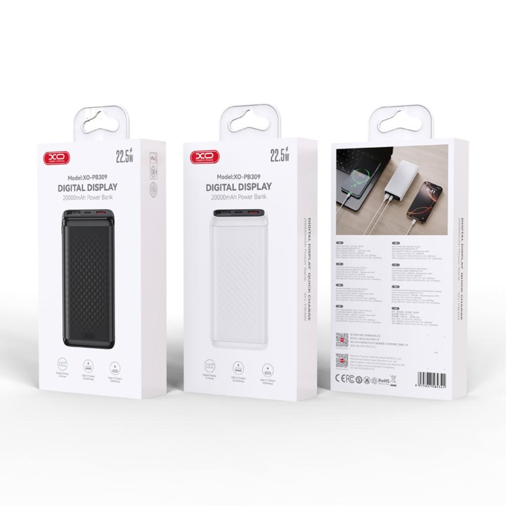 XO XO-PB309 20000 mAh Dijital Göstergeli Taşınabilir Powerbank