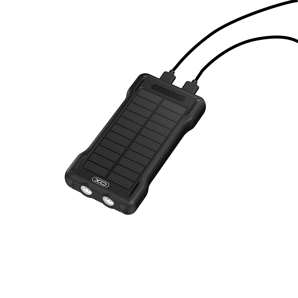 XO XO-PR290 10000 mAh Güneş Enerjili Powerbank 4 Dahili Kablolu Type-C Lightning Micro USB USB-A Hızlı Şarj Taşınabilir Powerbank