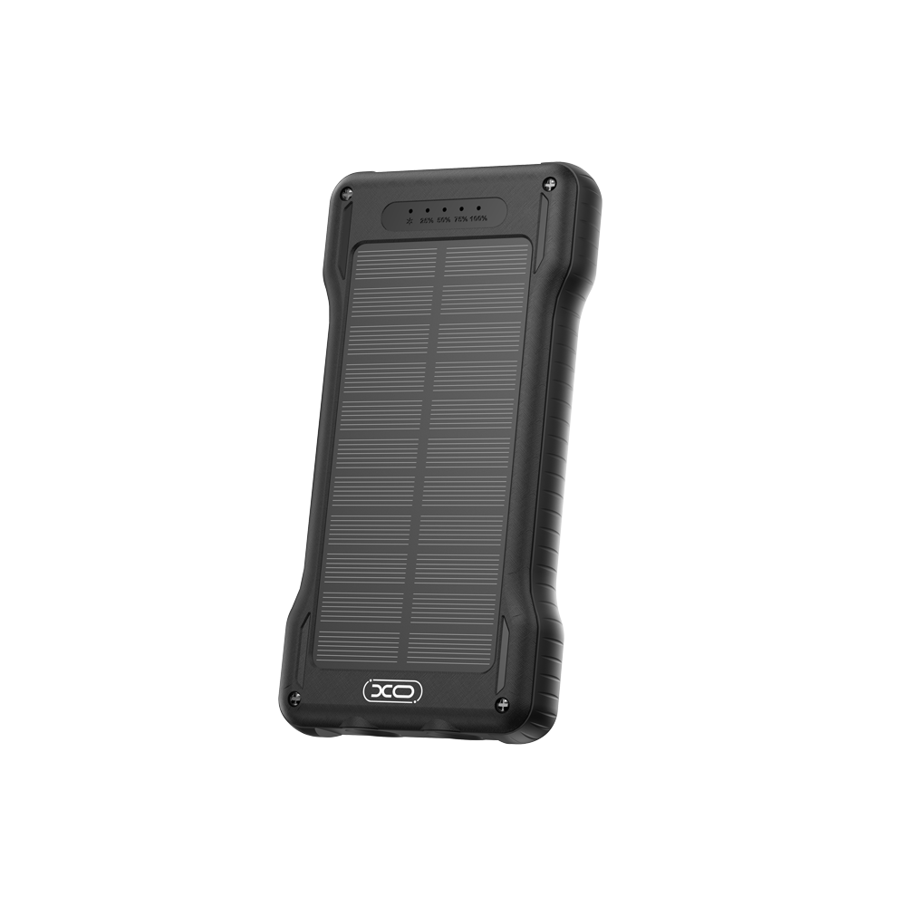 XO XO-PR290 10000 mAh Güneş Enerjili Powerbank 4 Dahili Kablolu Type-C Lightning Micro USB USB-A Hızlı Şarj Taşınabilir Powerbank
