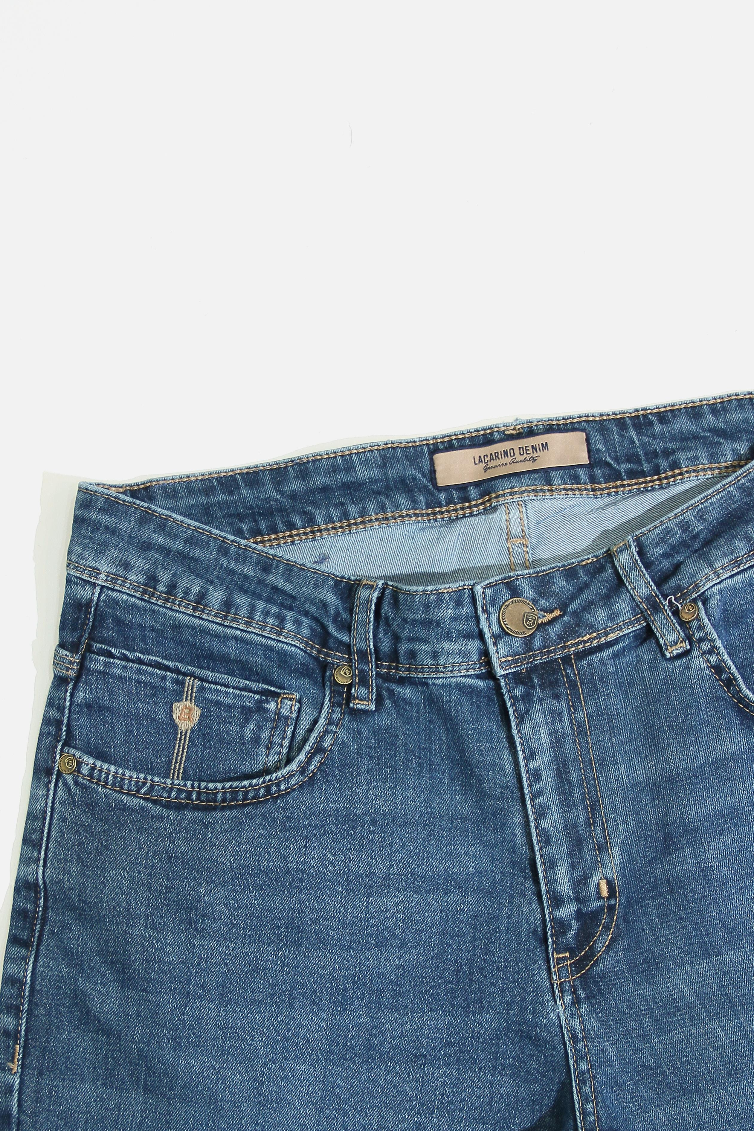 LACARINOYüksek Bel Dar Paça Green Jean Pantolon