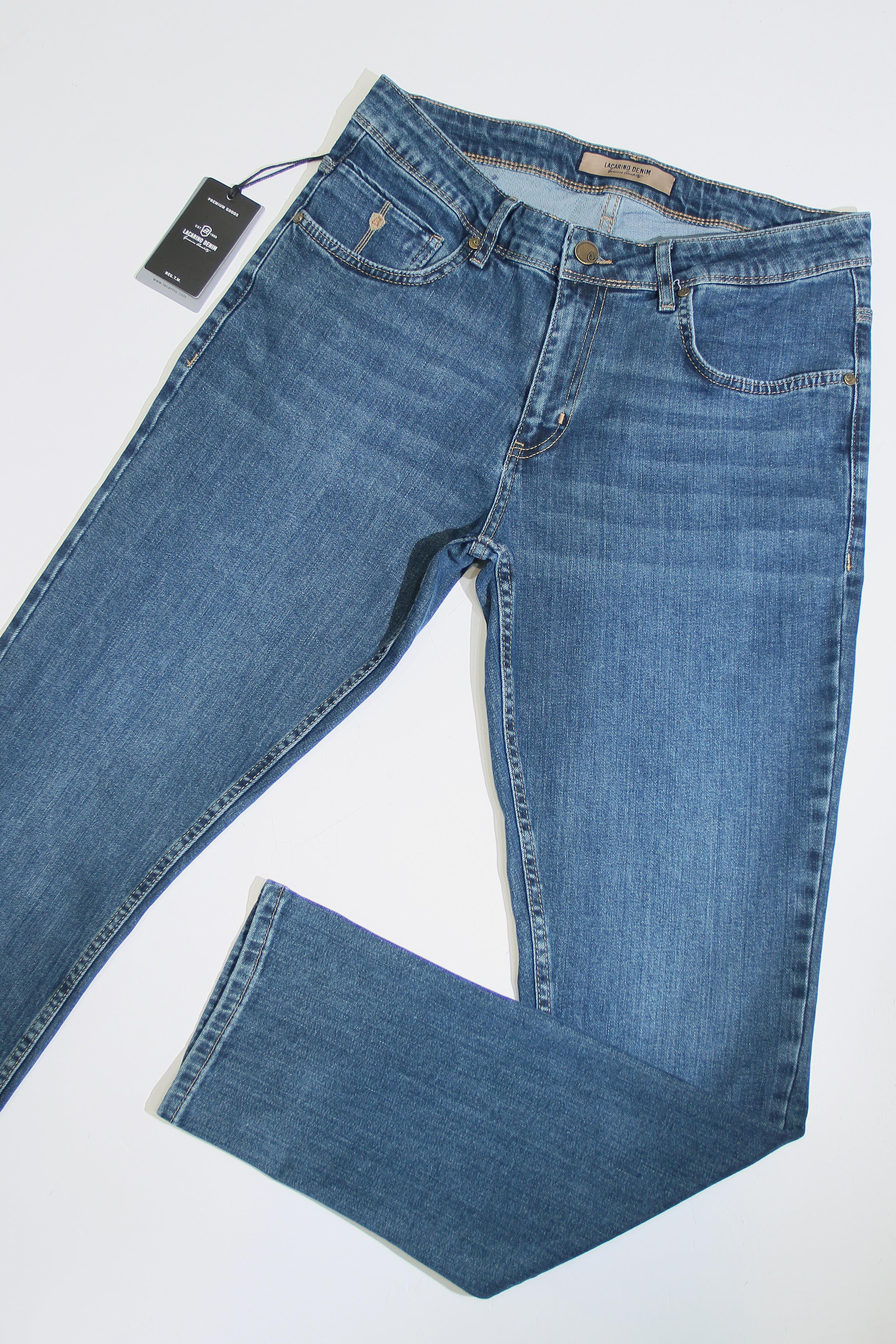 LACARINOYüksek Bel Dar Paça Green Jean Pantolon