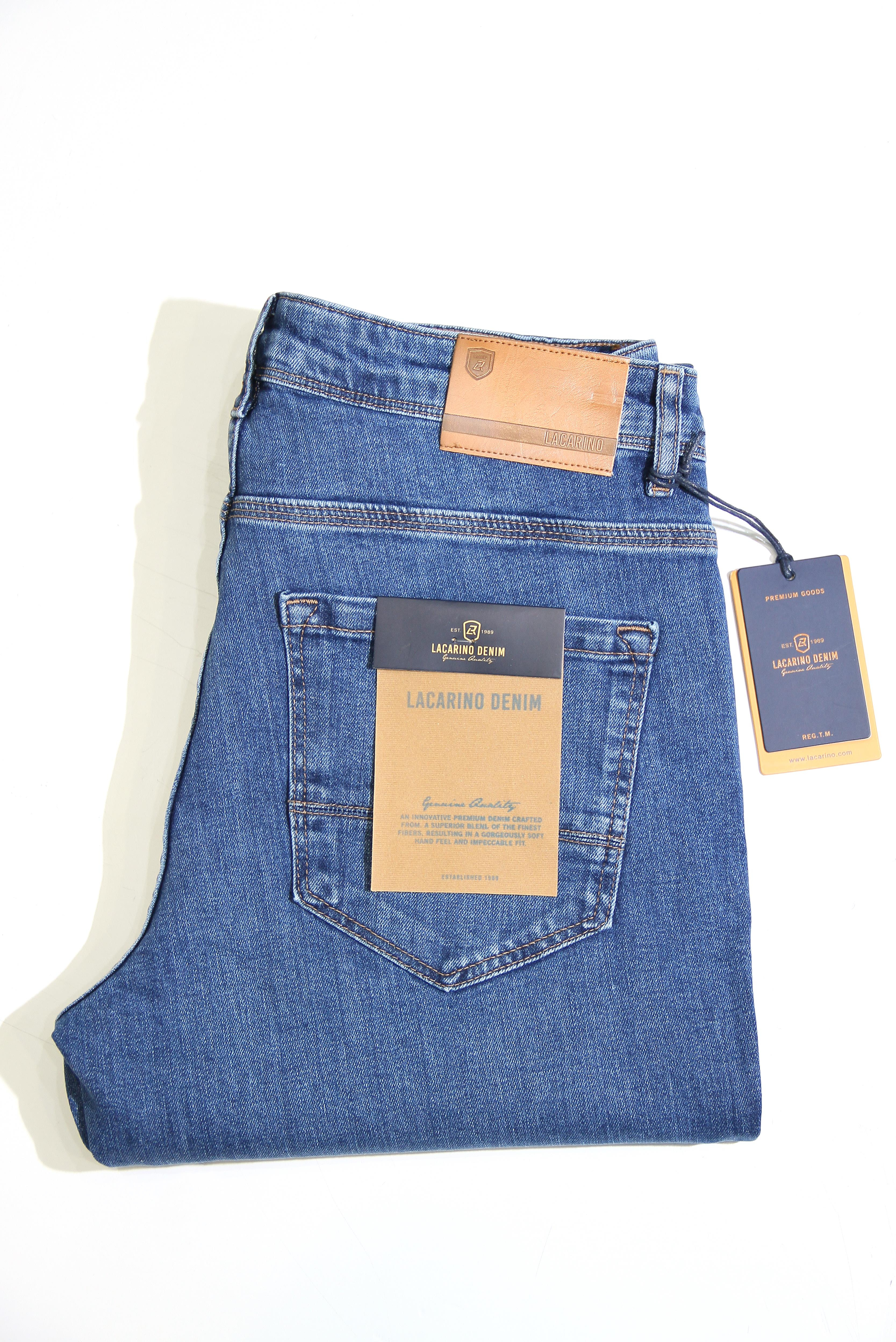 LACARINOYüksek Bel Dar Paça Blue Jean Pantolon