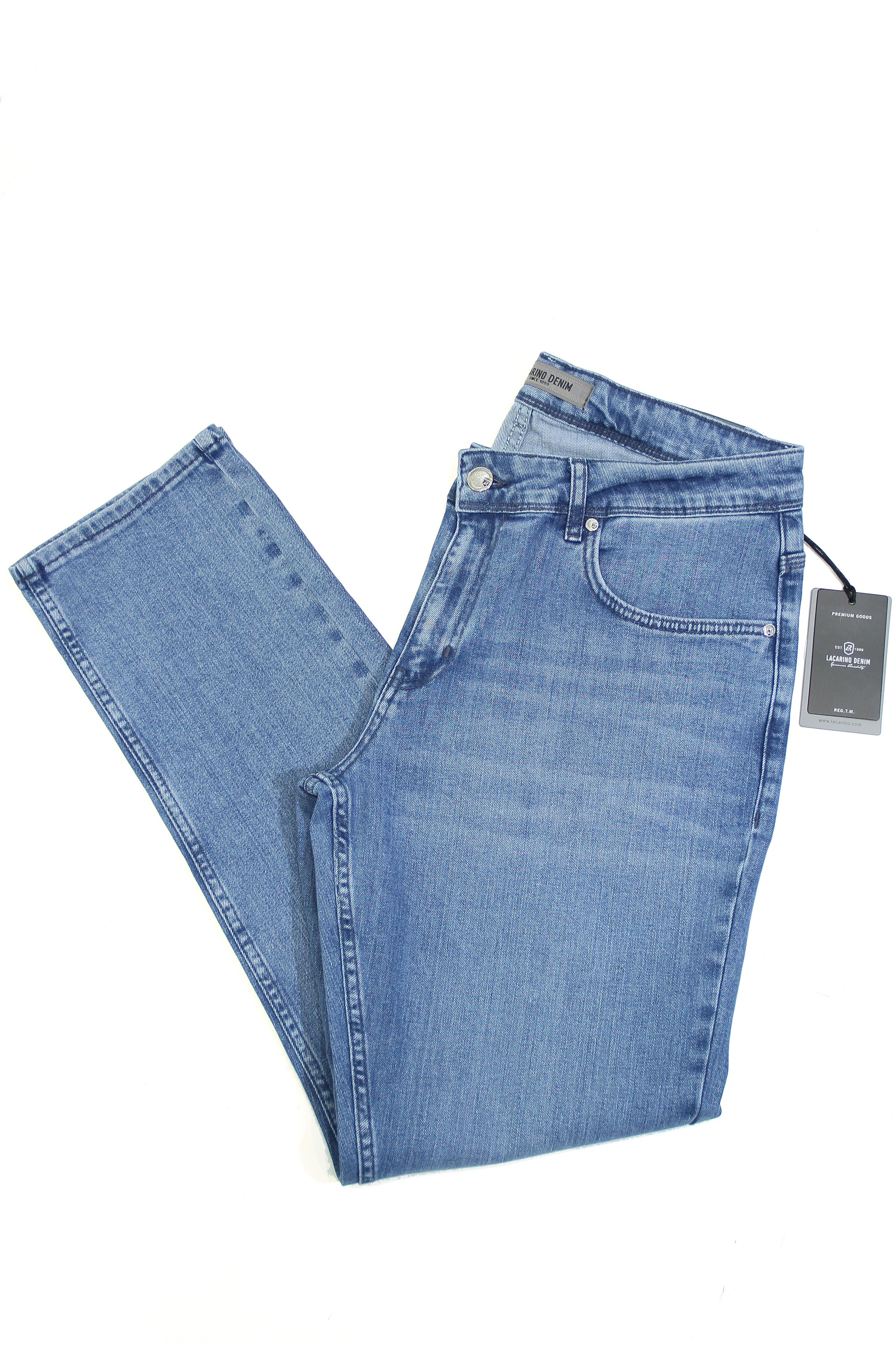 LACARINOYüksek Bel Dar Paça Light Blue Jean Pantolon
