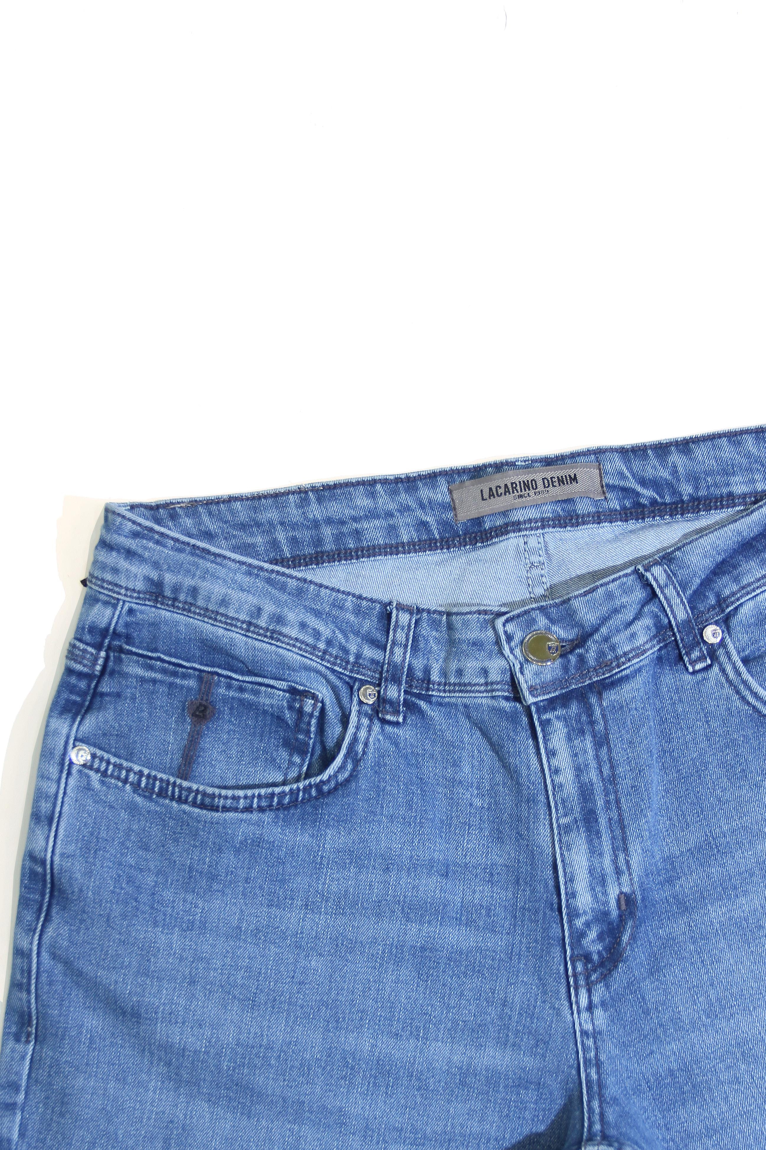 LACARINOYüksek Bel Dar Paça Light Blue Jean Pantolon