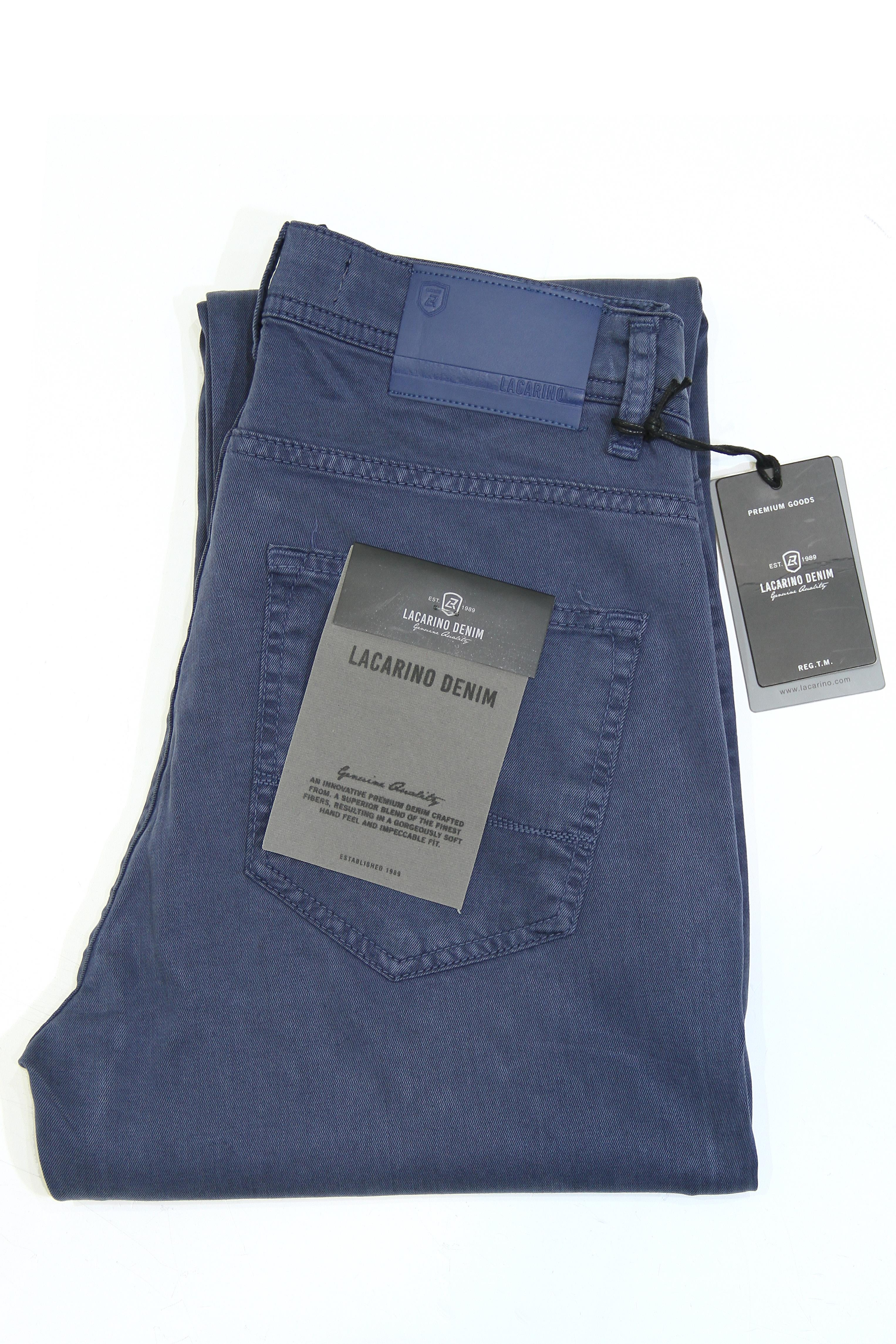 LACARINOYüksek Bel Boru Paça Tencel Kumaş İndigo Jean Pantolon