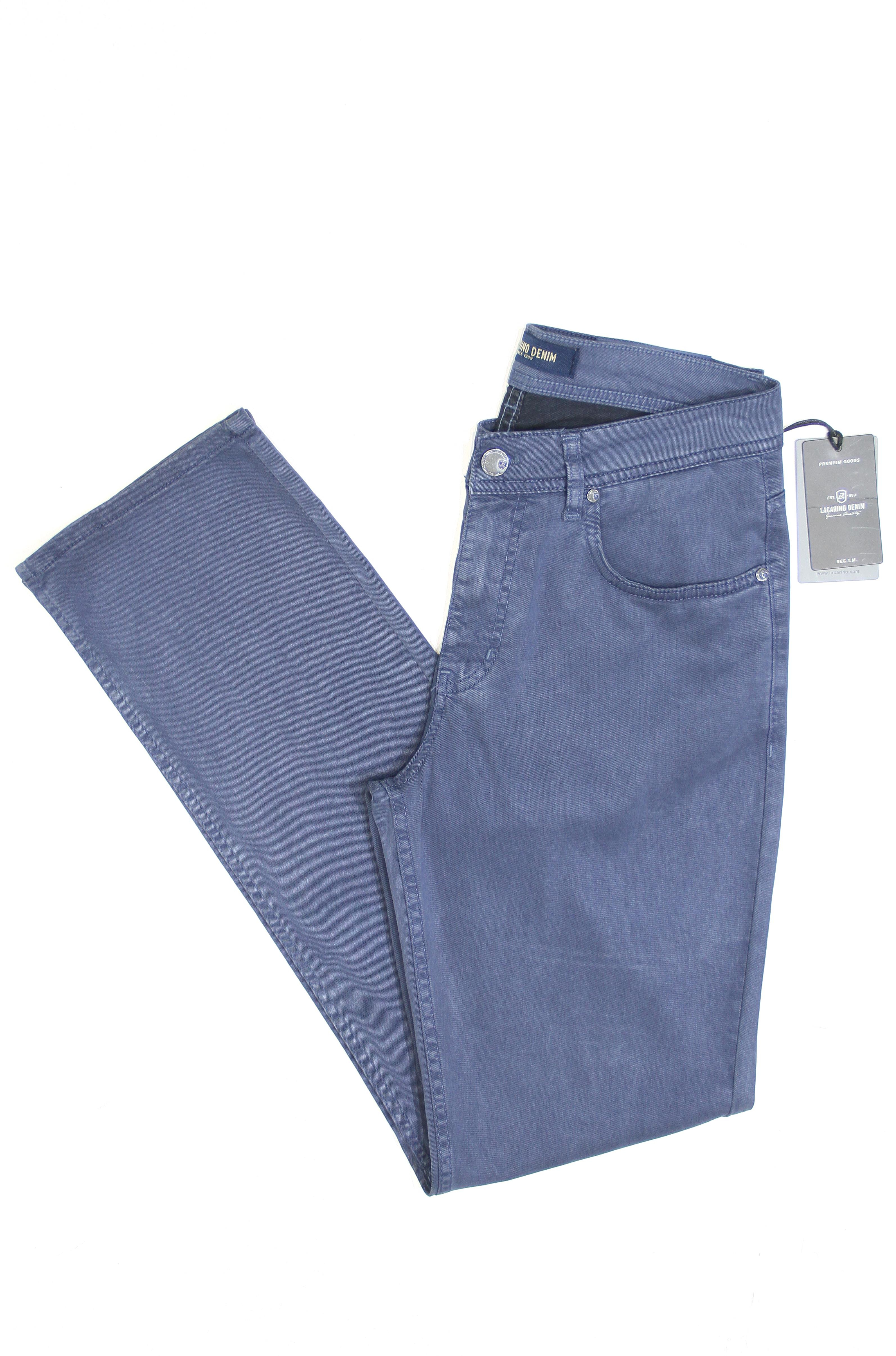 LACARINOYüksek Bel Boru Paça Tencel Kumaş İndigo Jean Pantolon