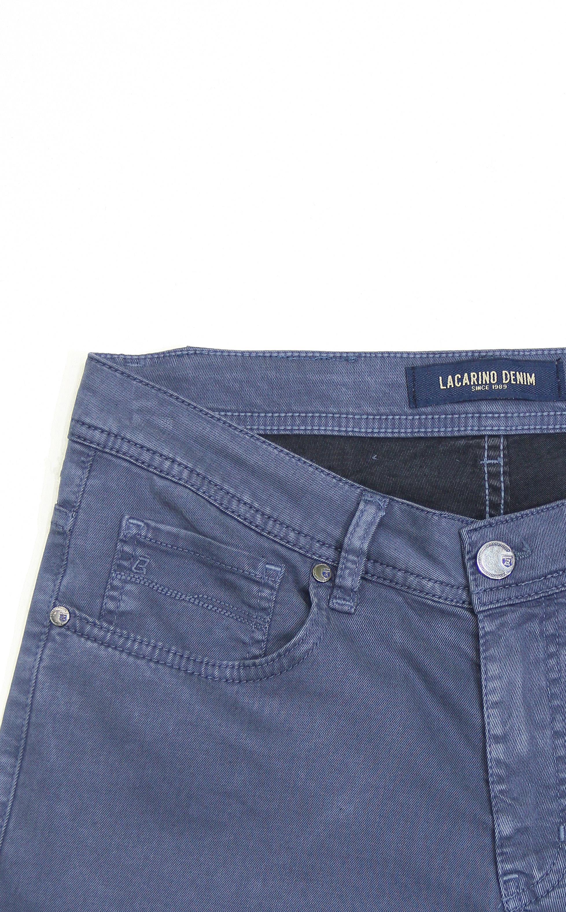LACARINOYüksek Bel Boru Paça Tencel Kumaş İndigo Jean Pantolon