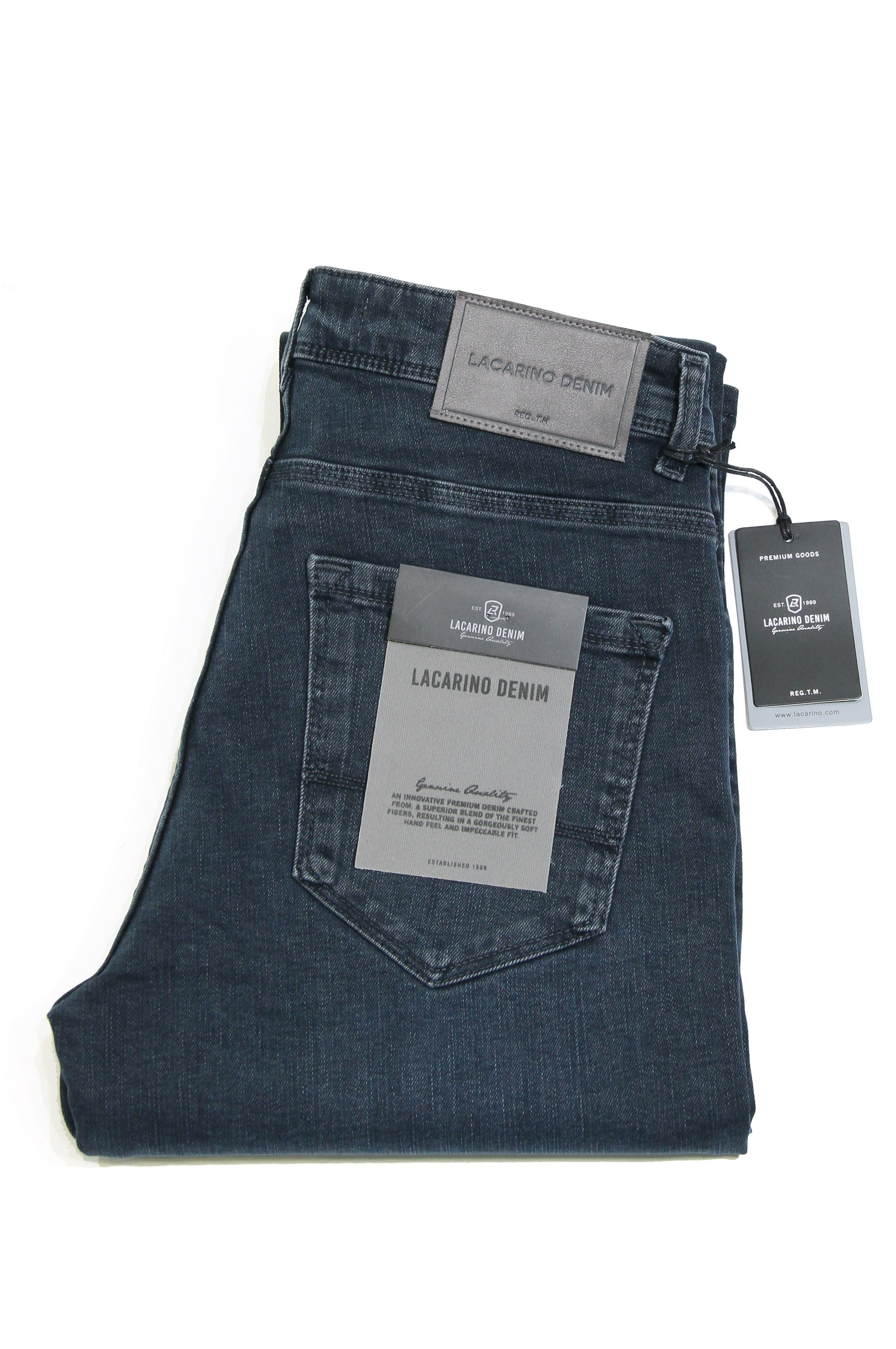 LACARINOYüksek Bel Boru Paça Mossy Erkek Jean Pantolon