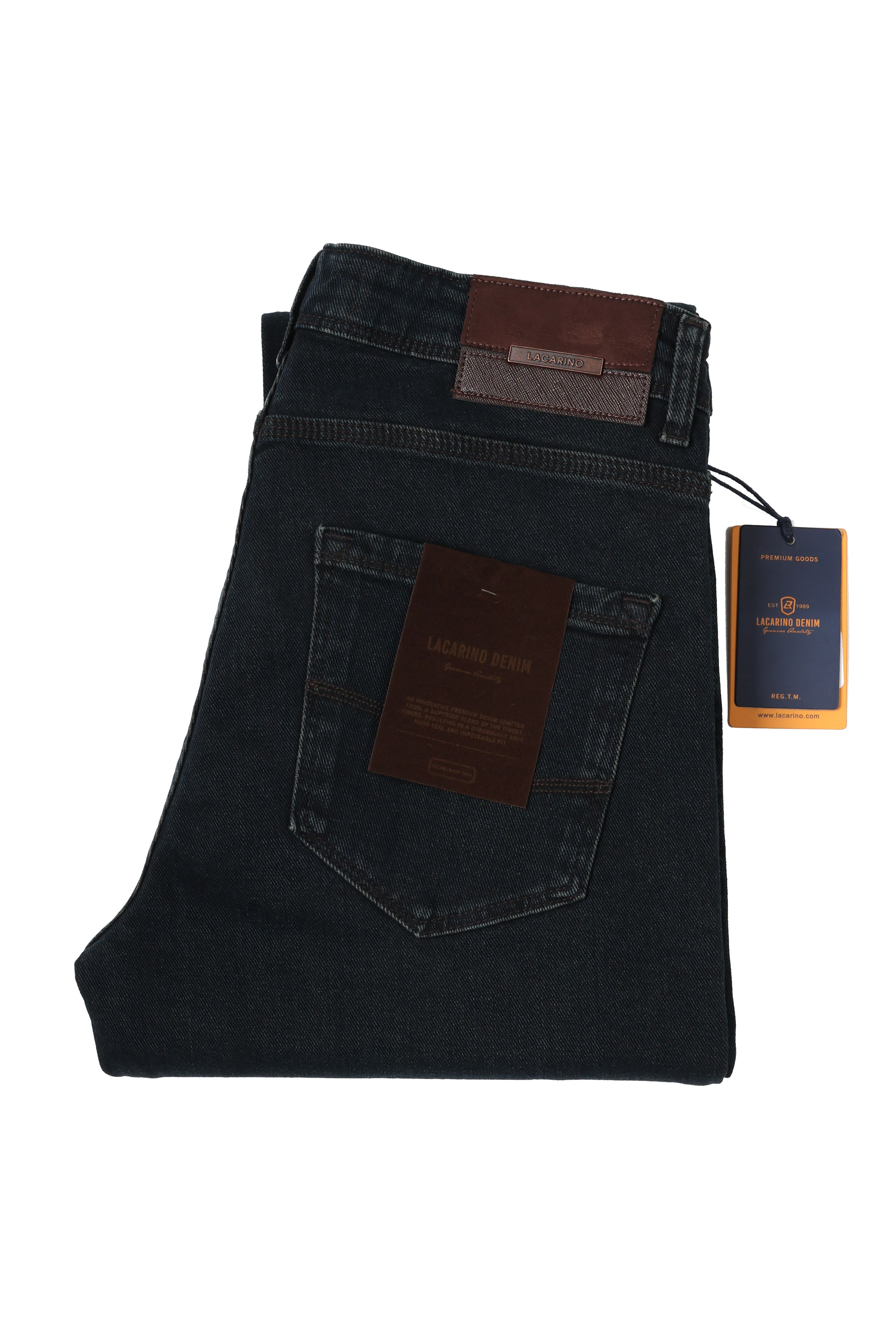 LACARINOYüksek Bel Boru Paça Od Brown Erkek Jean Pantolon