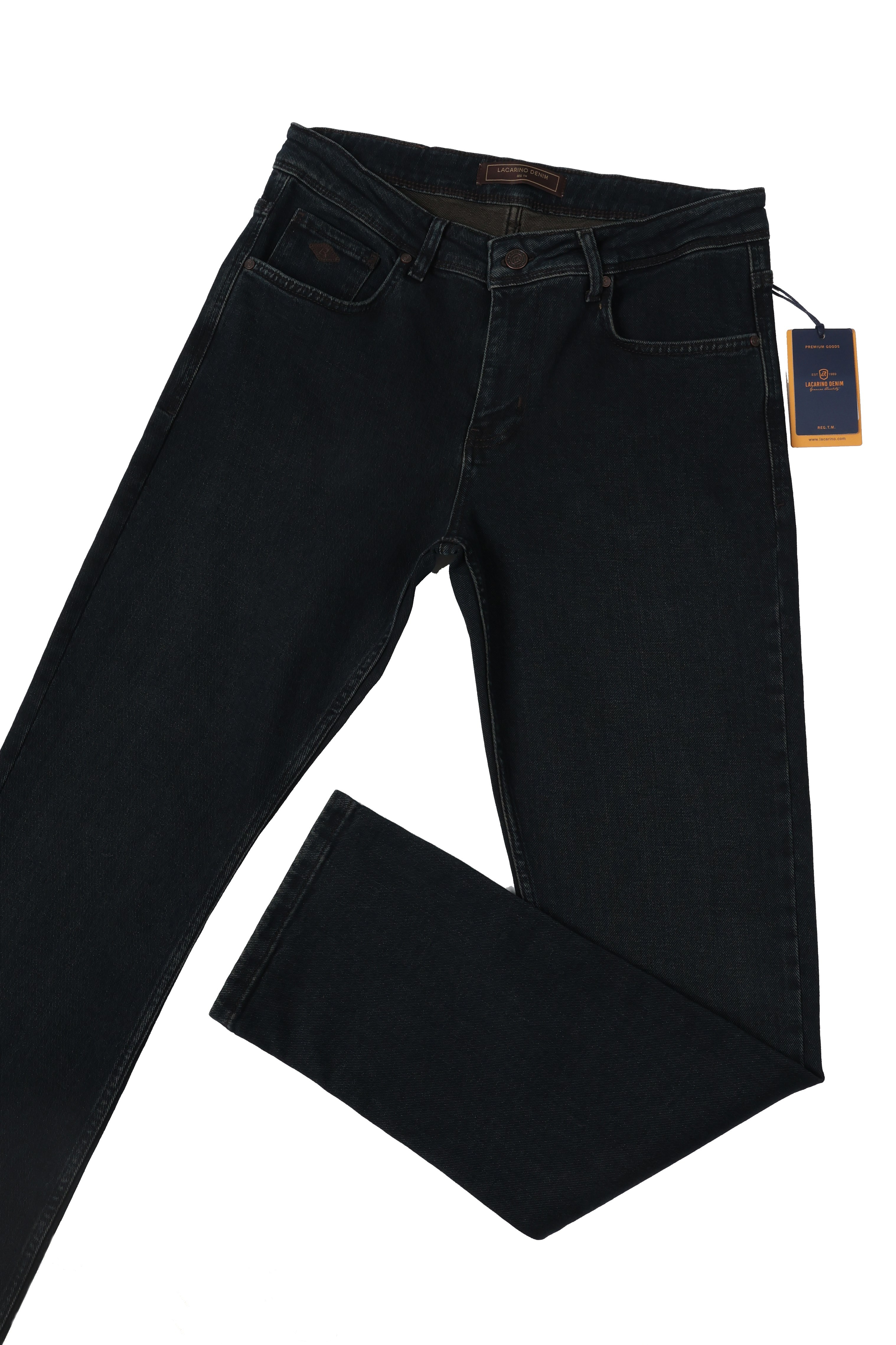LACARINOYüksek Bel Boru Paça Od Brown Erkek Jean Pantolon