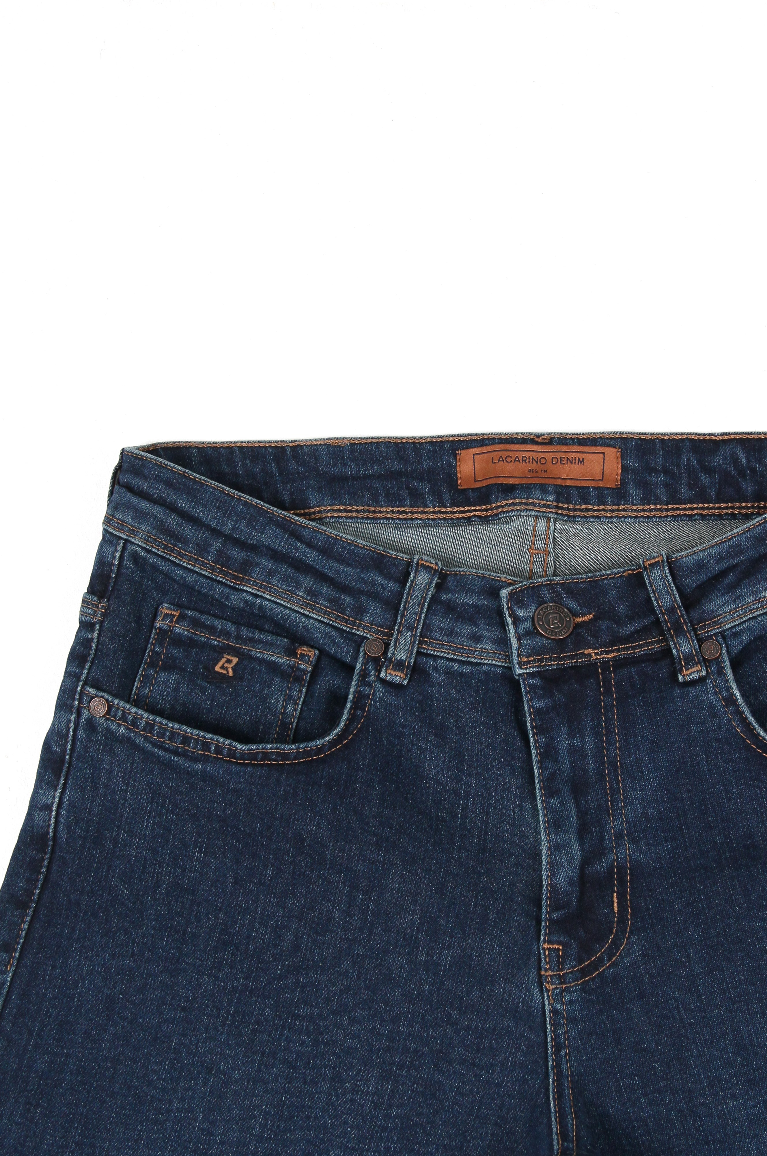 LACARINOYüksek Bel Boru Paça Dark Blue Erkek Jean Pantolon