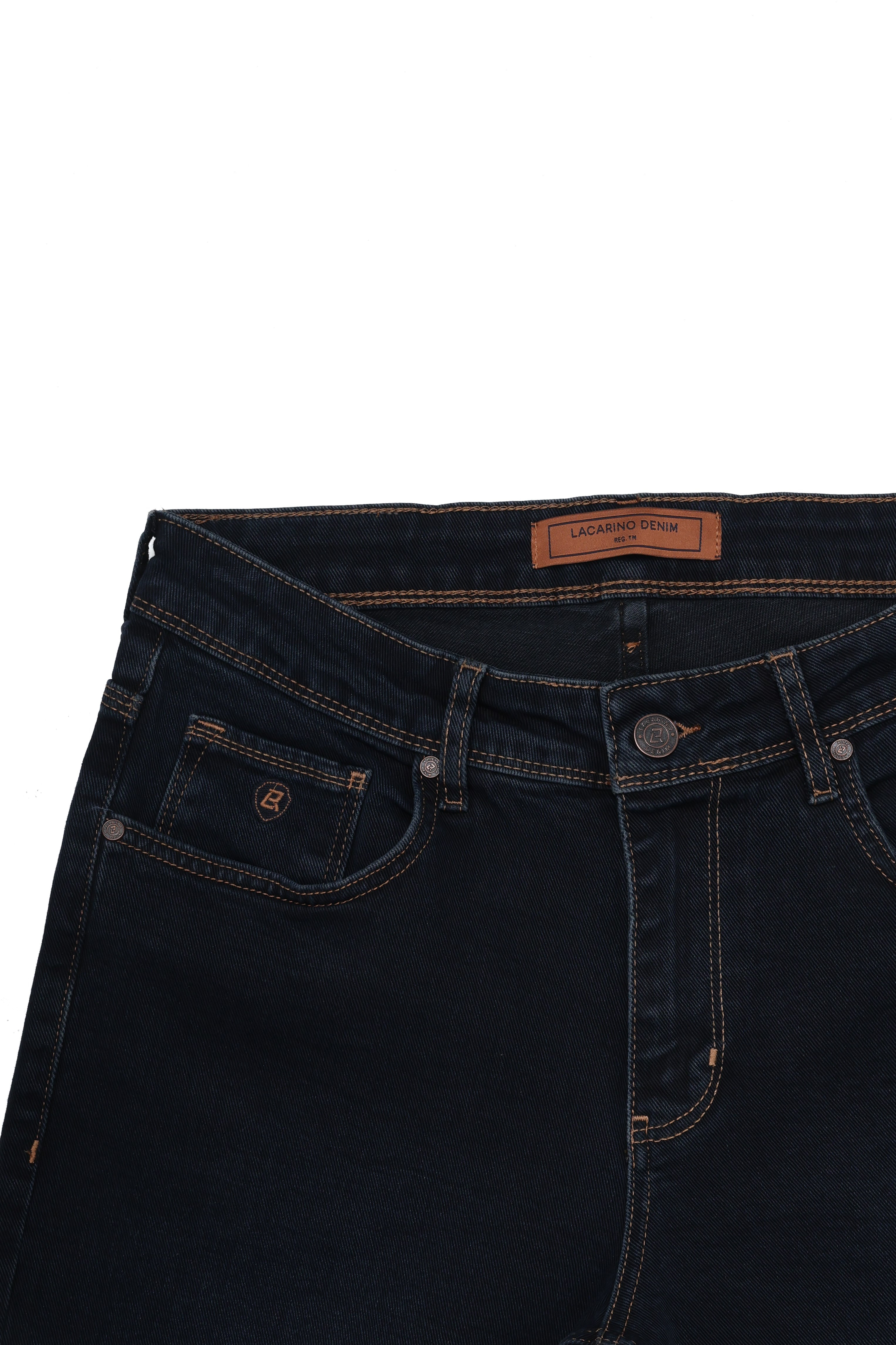 LACARINOYüksek Bel Boru Paça Blue Black Erkek Jean Pantolon