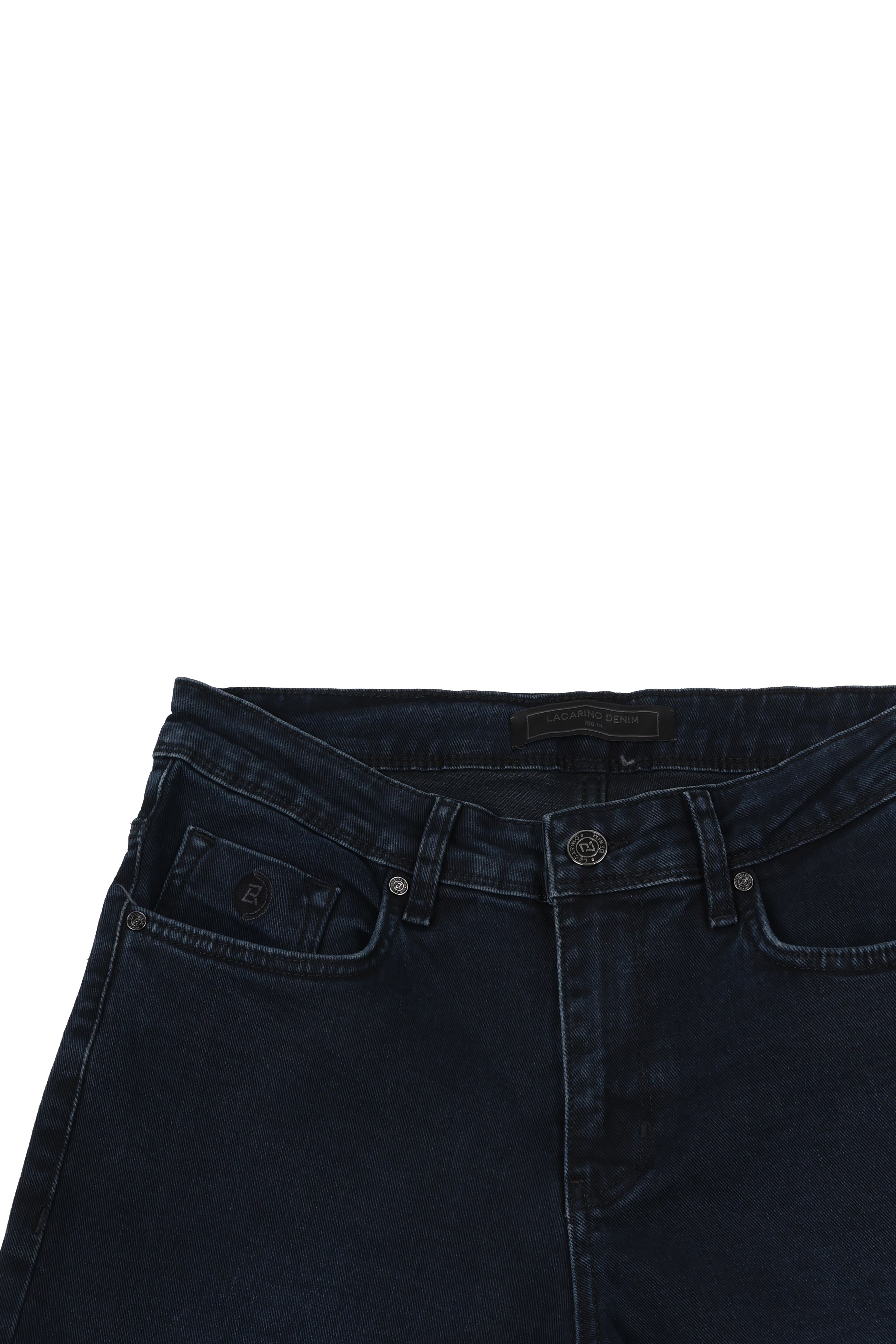 LACARINOYüksek Bel Boru Paça Blue Black Erkek Jean Pantolon