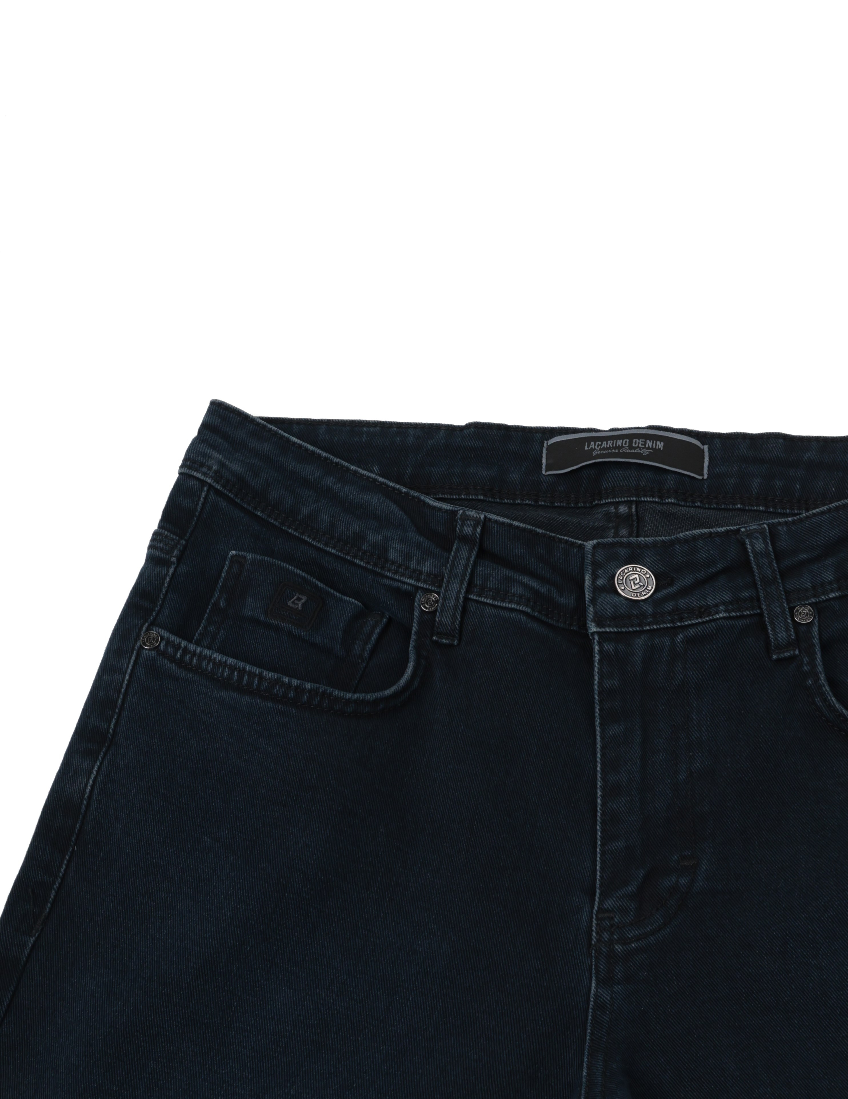 LACARINOYüksek Bel Boru Paça Blue Black Erkek Jean Pantolon