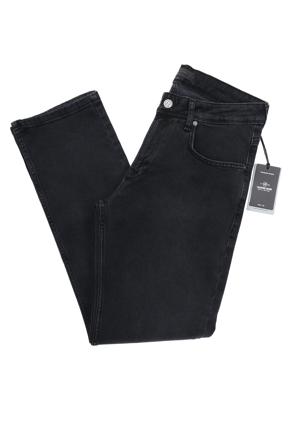 LACARINOYüksek Bel Boru Paça Füme Erkek Jean Pantolon