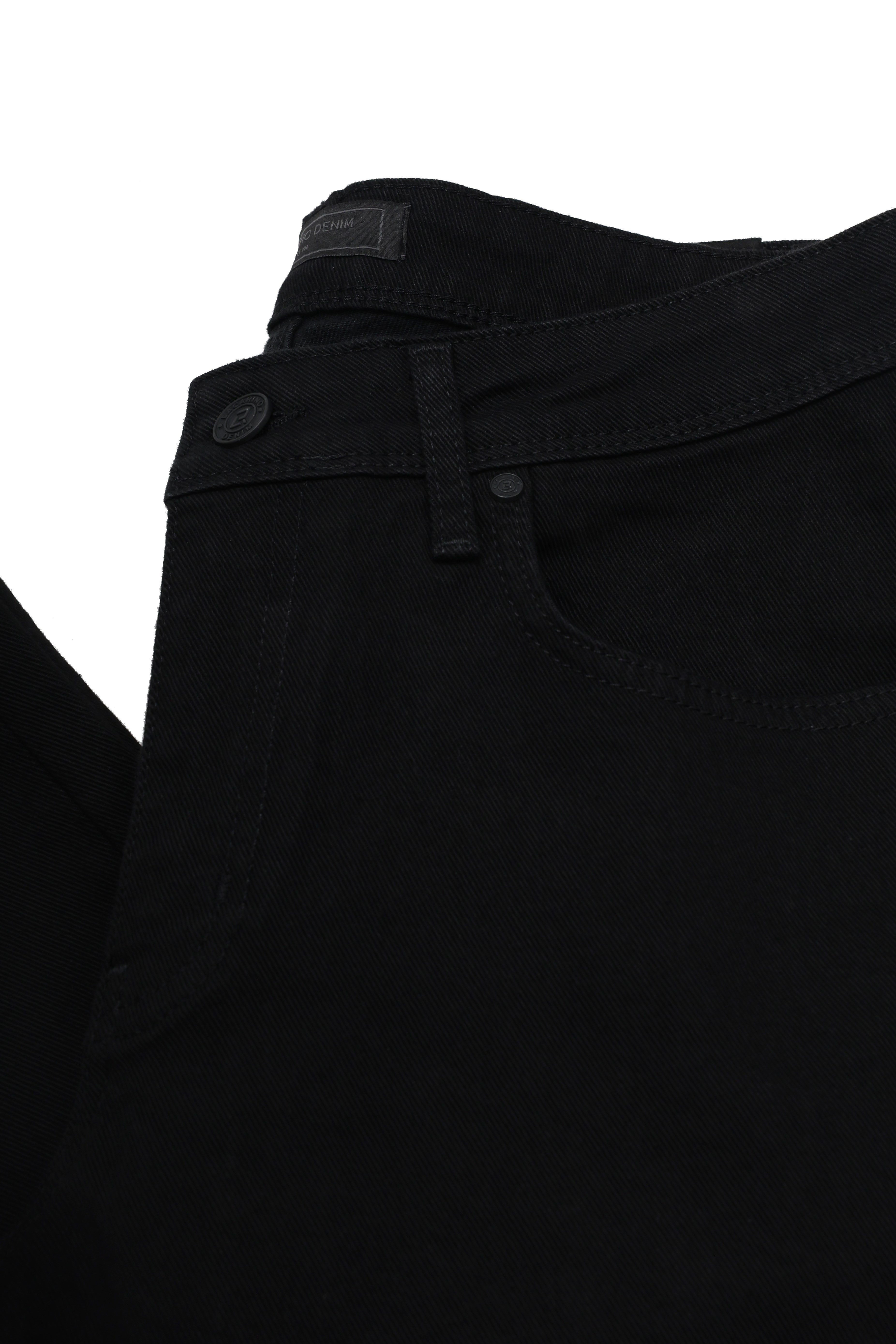 LACARINOYüksek Bel Boru Paça Black Erkek Jean Pantolon
