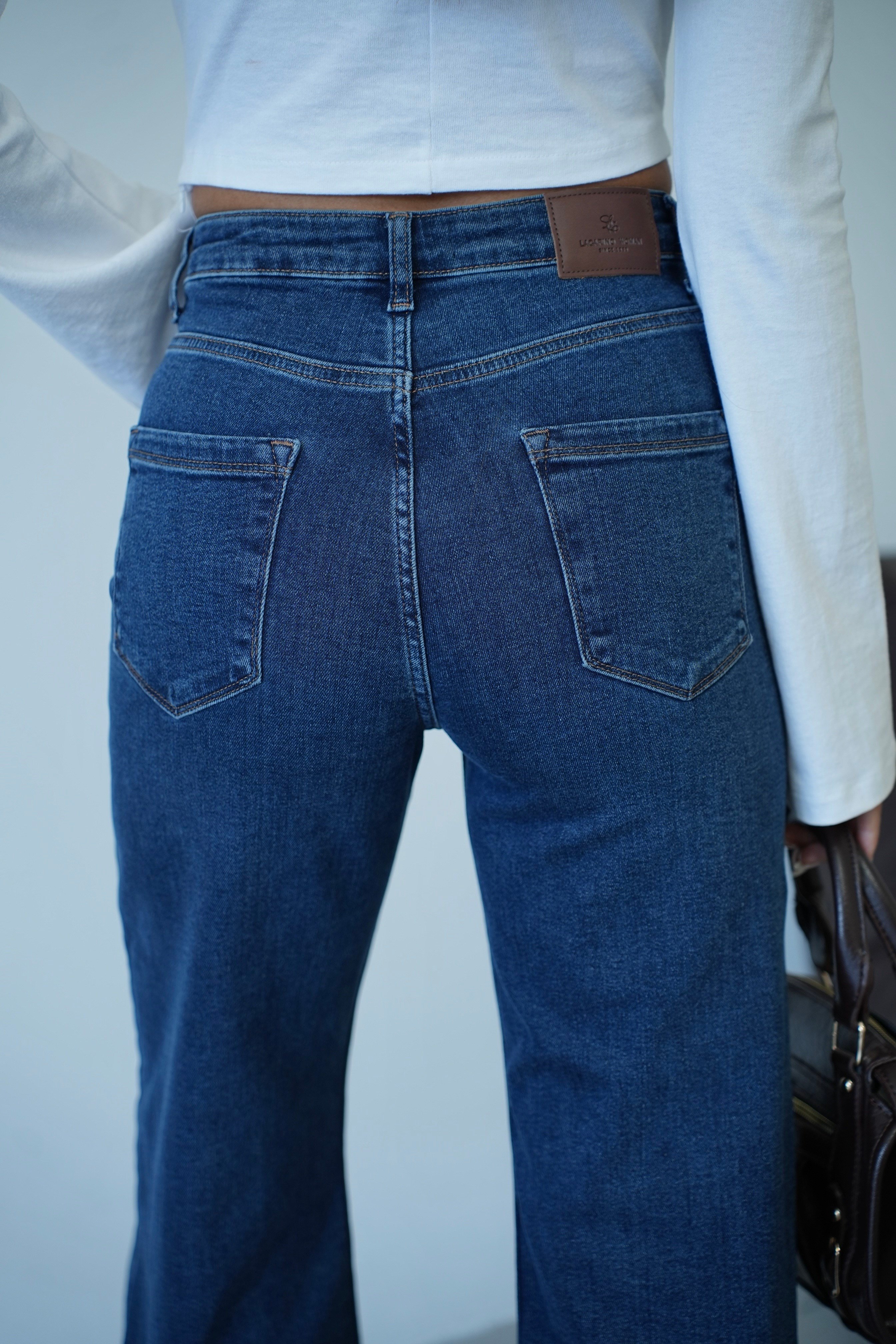 LACARINOYüksek Bel Dark Blue Nita Jean Pantolon