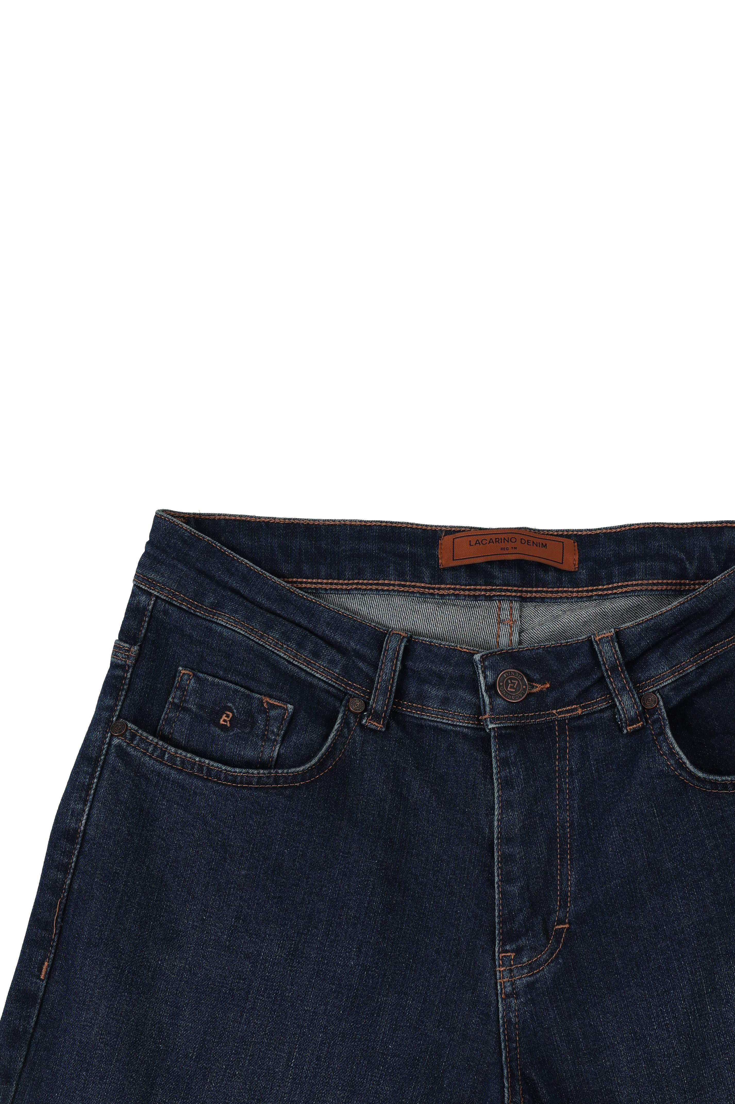 LACARINOYüksek Bel Dar Paça Dark Blue Jean Pantolon