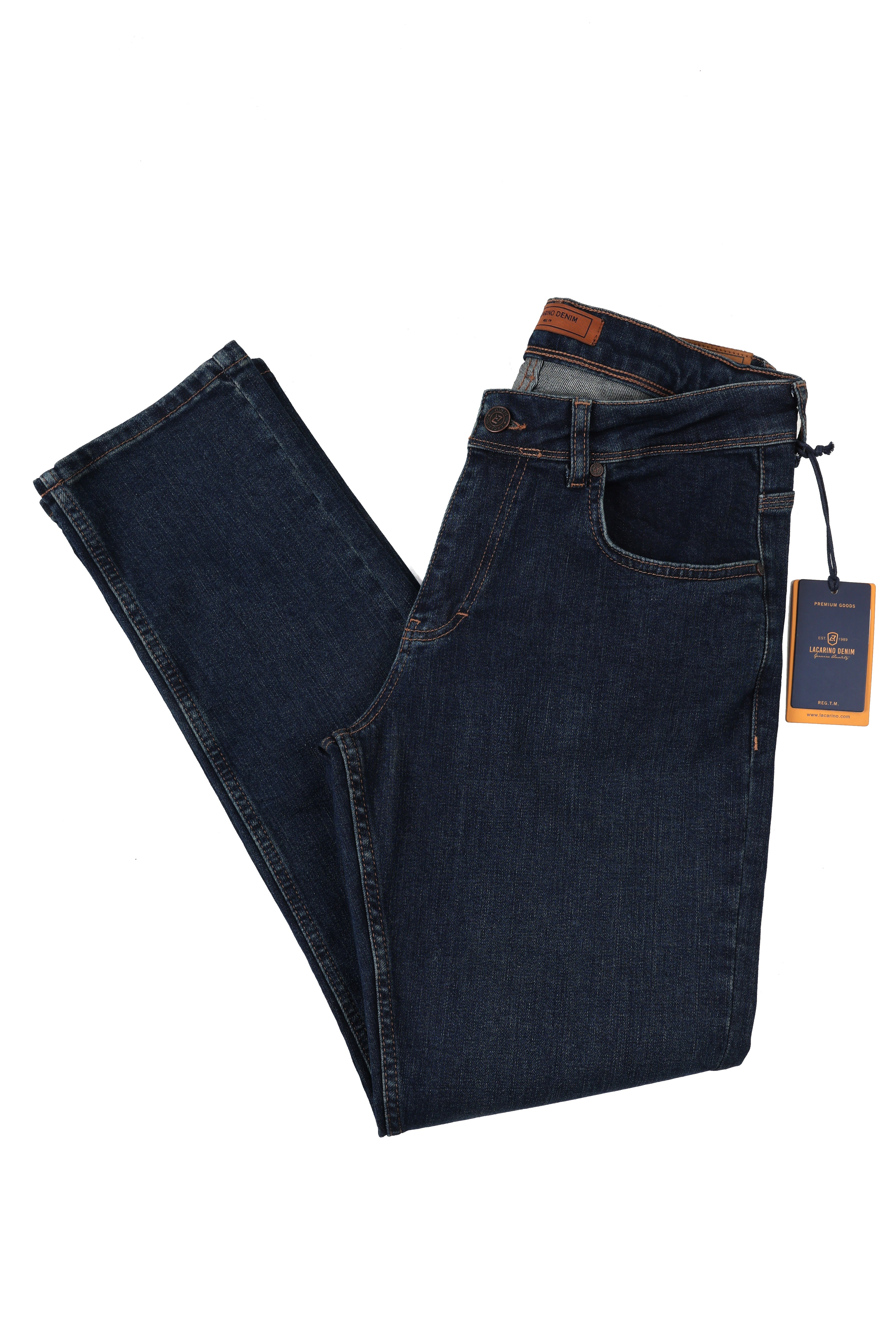 LACARINOYüksek Bel Dar Paça Dark Blue Jean Pantolon