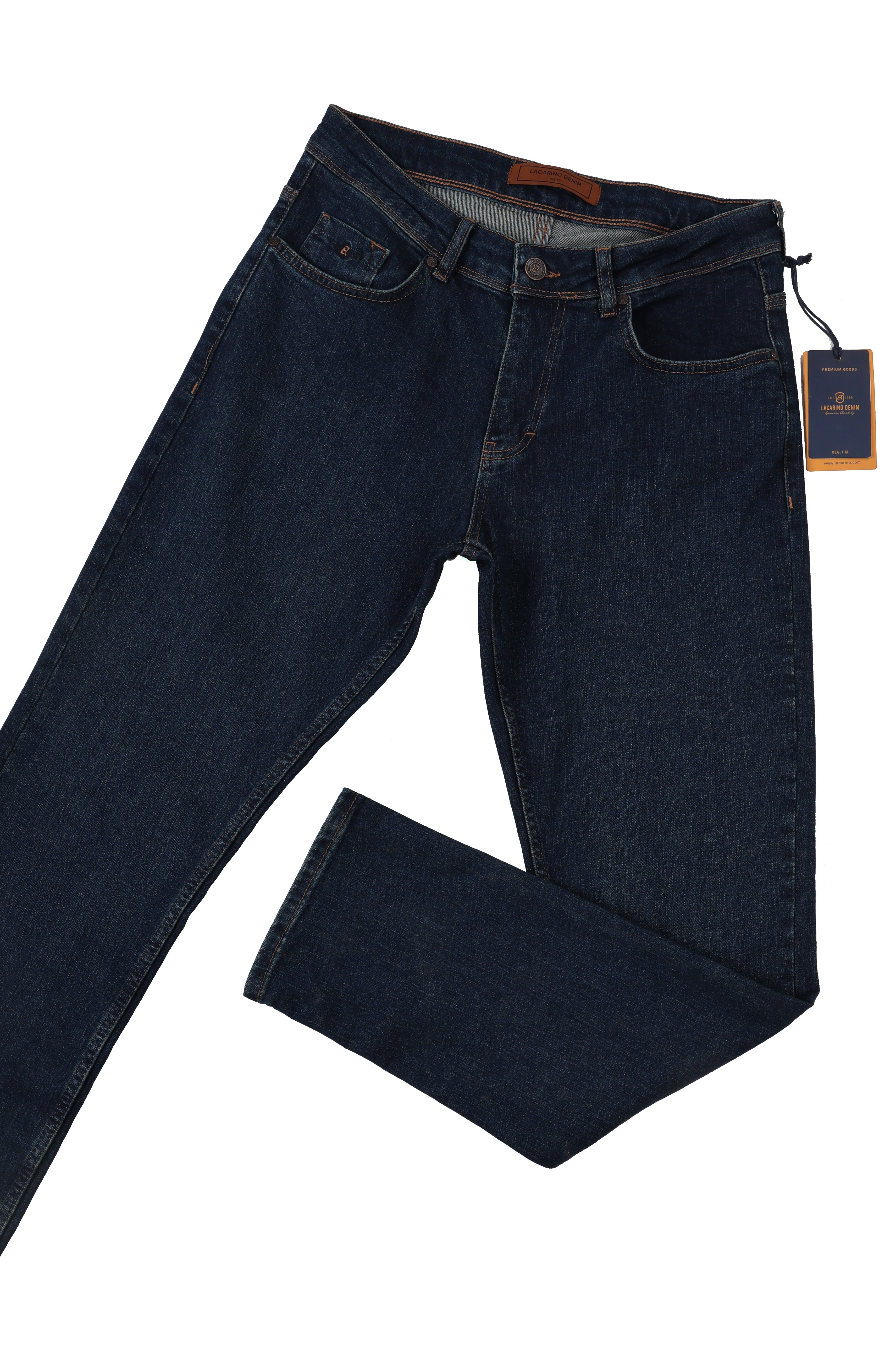 LACARINOYüksek Bel Dar Paça Dark Blue Jean Pantolon