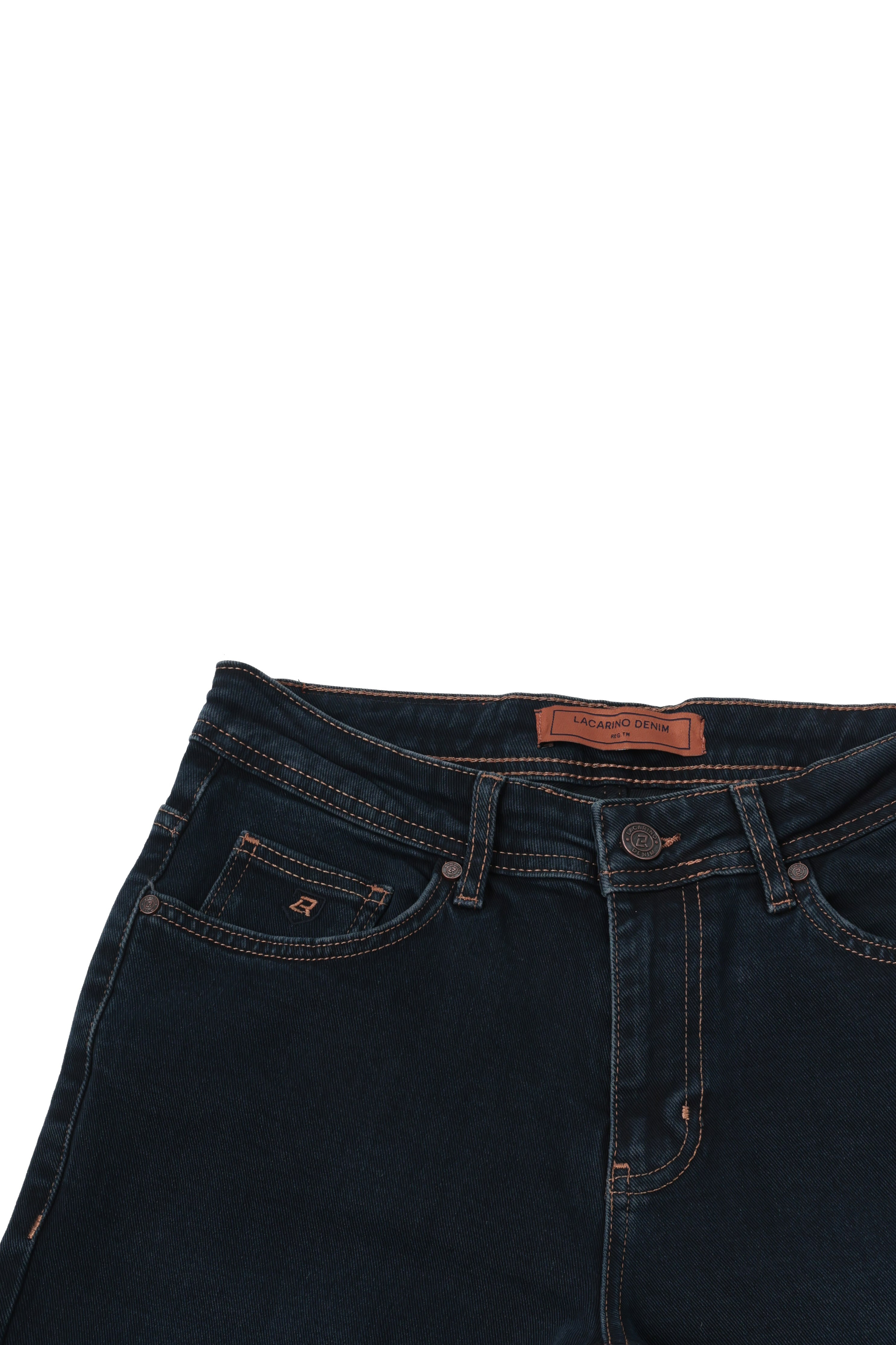 LACARINOYüksek Bel Yarım Boru Paça Ek Beden Blue Black Erkek Jean Pantolon