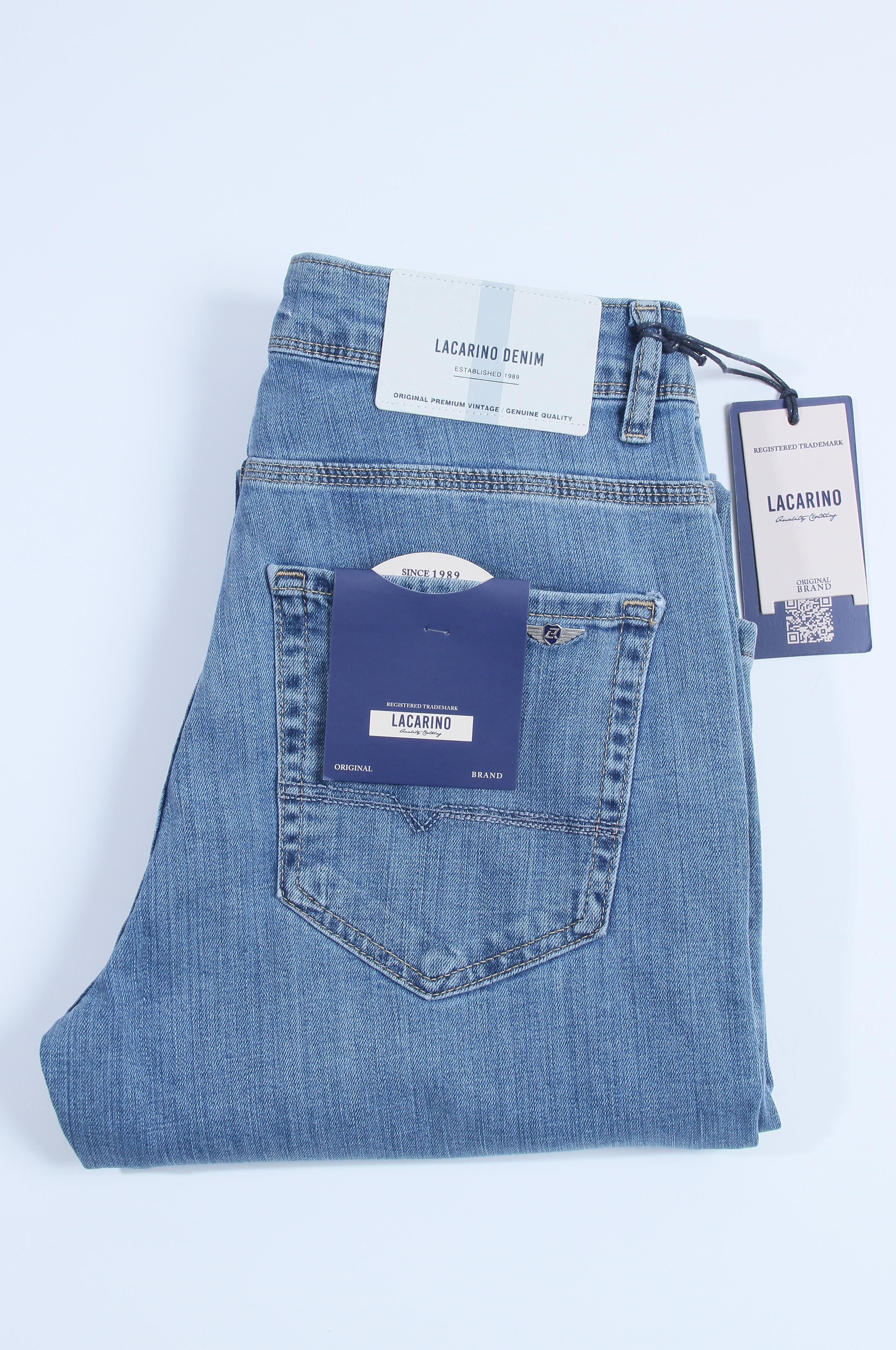 LACARINOYüksek Bel Boru Kesim Light Blue Jean Pantolon