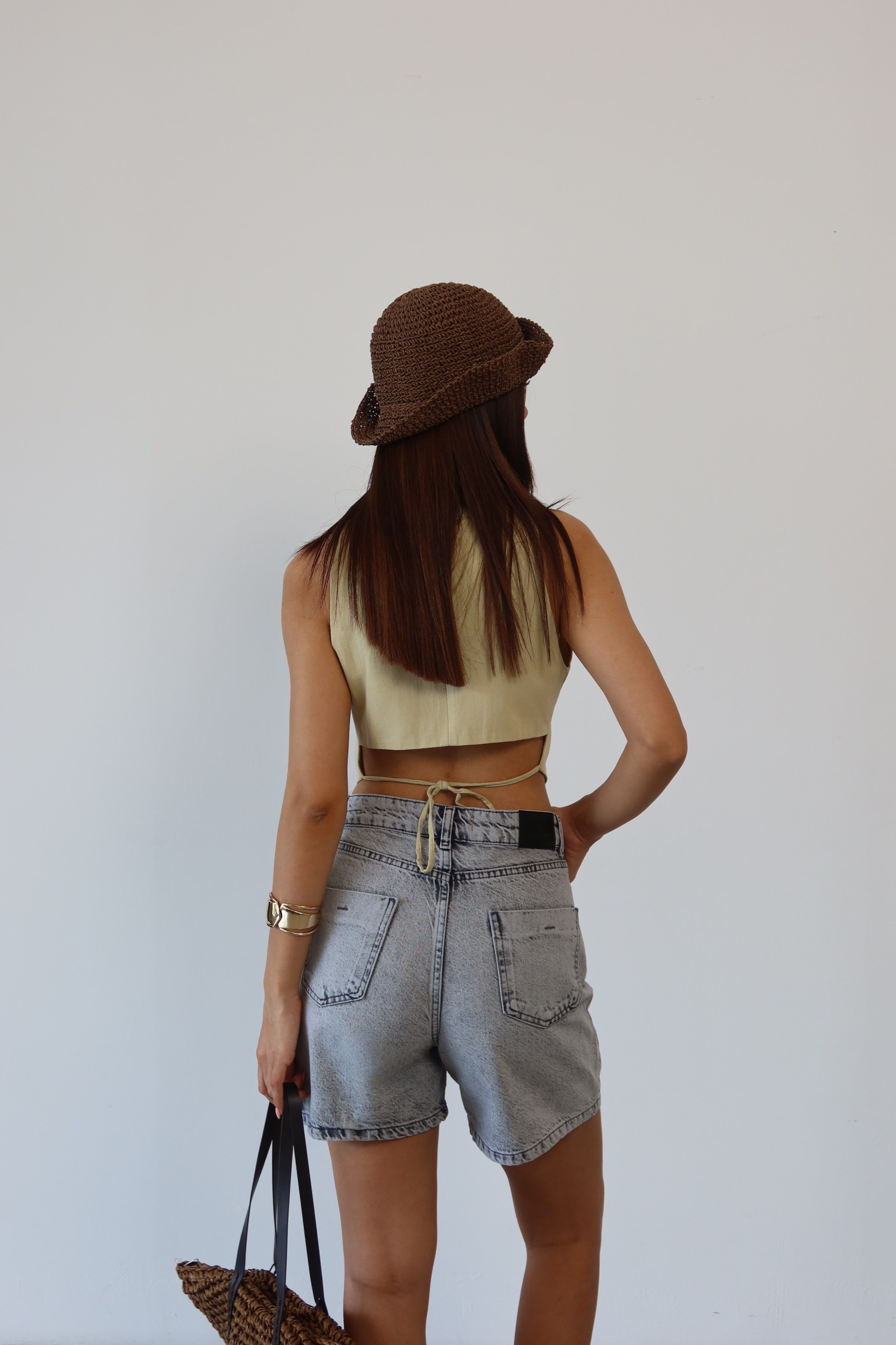 LACARINOKadın Grey Şort Jean