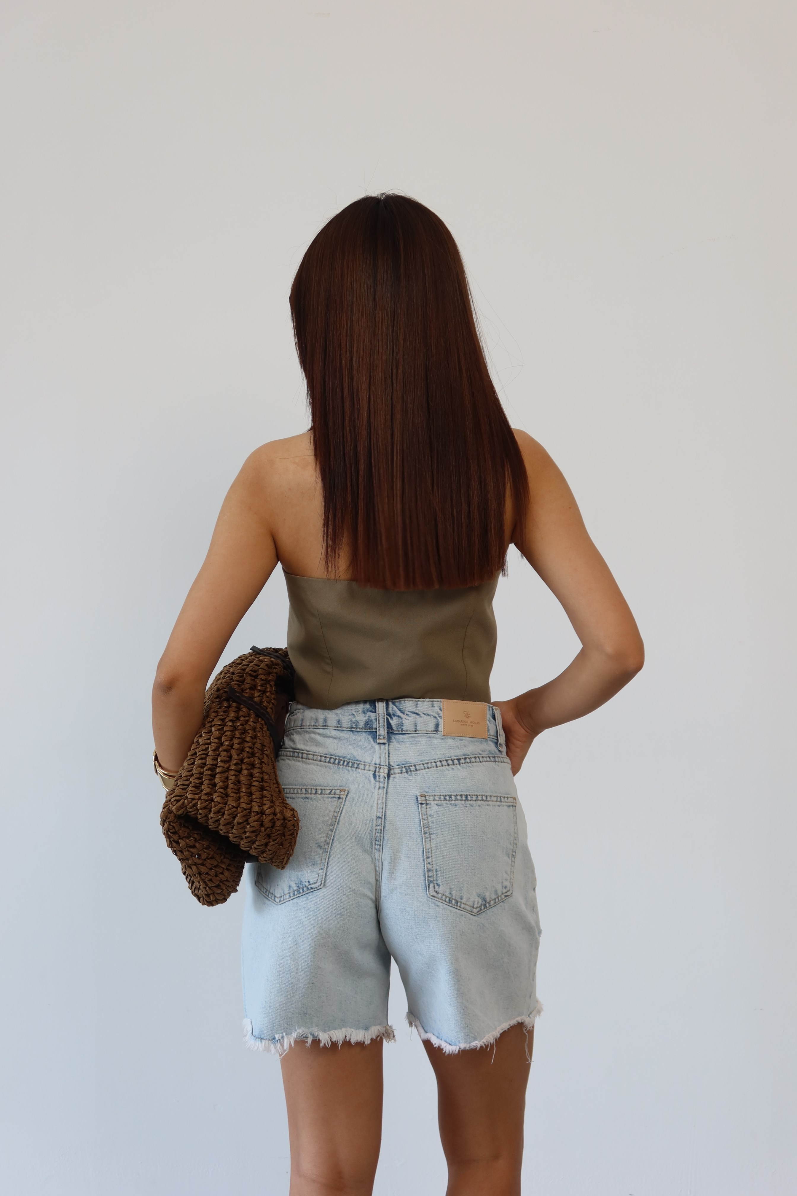 LACARINOKadın Püskül Detaylı Light Blue Jean Şort