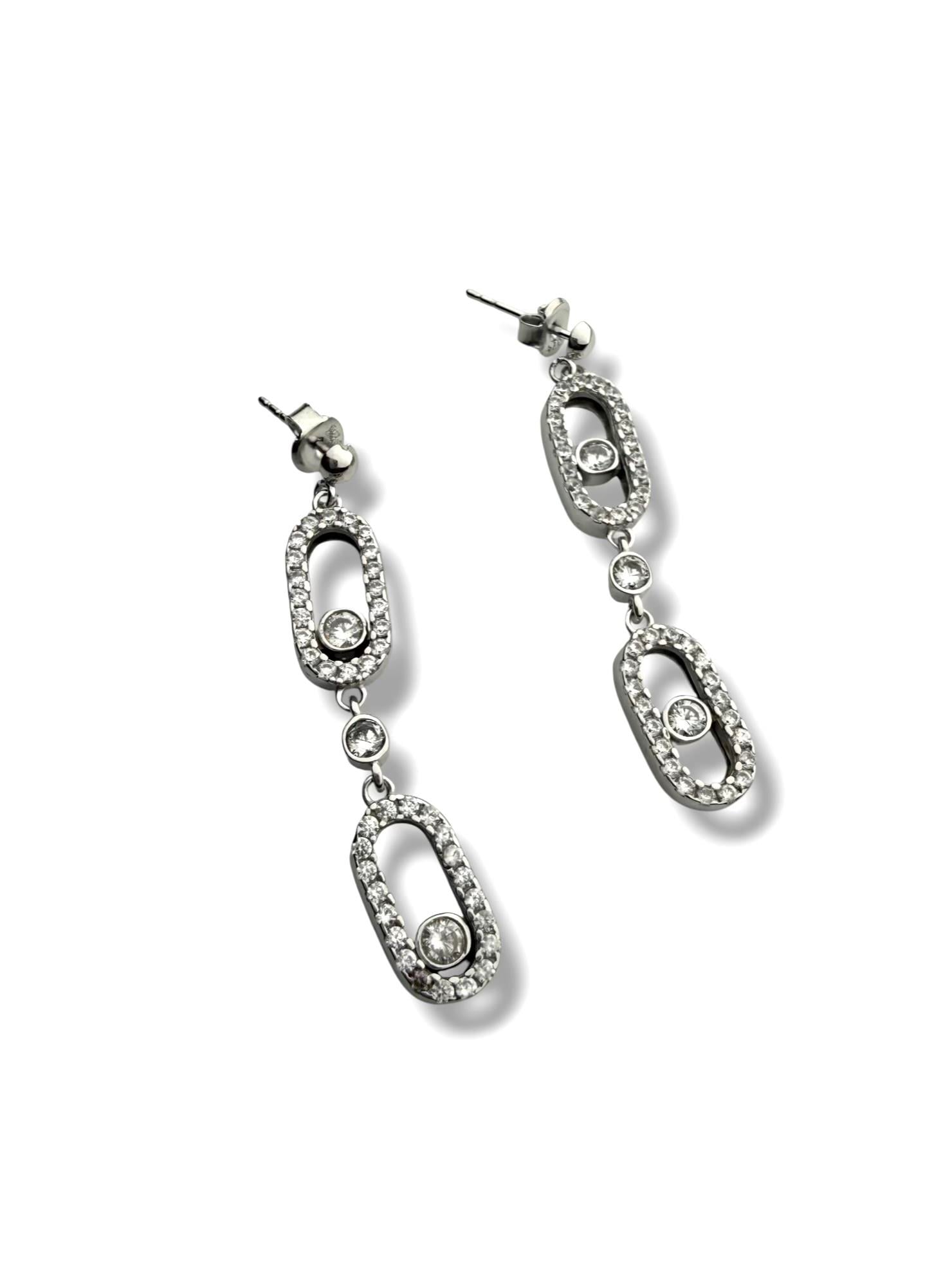 925 Ayar Gümüş Mess'i Küpe