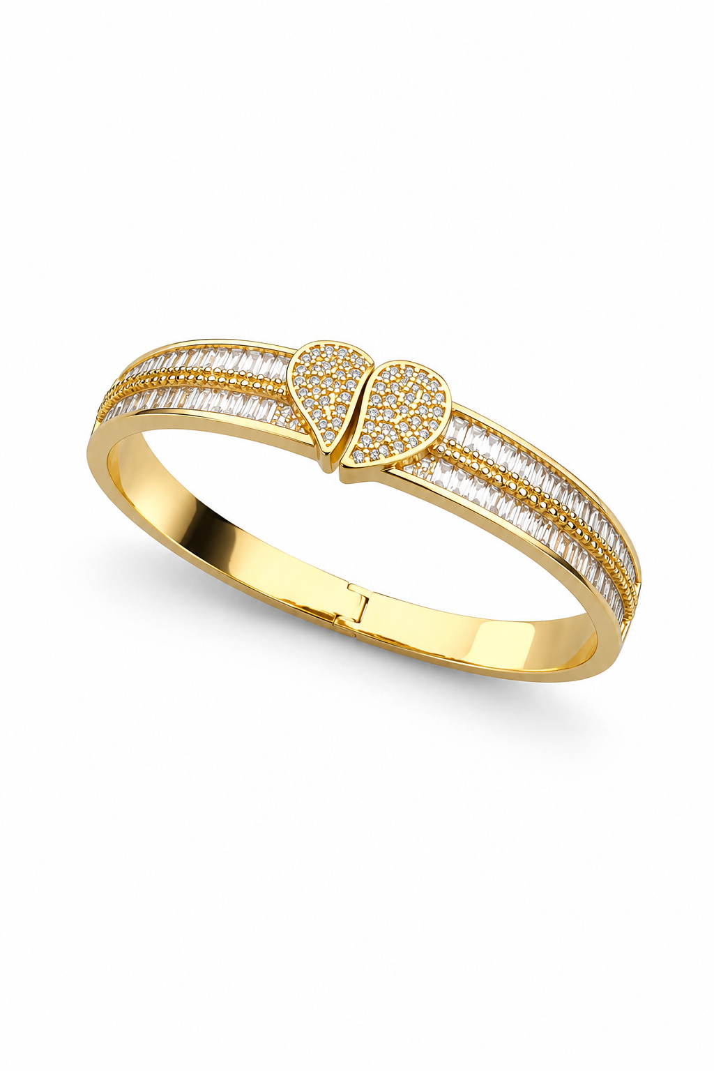 Diamond Seri Kalp Kelepçe Bileklik