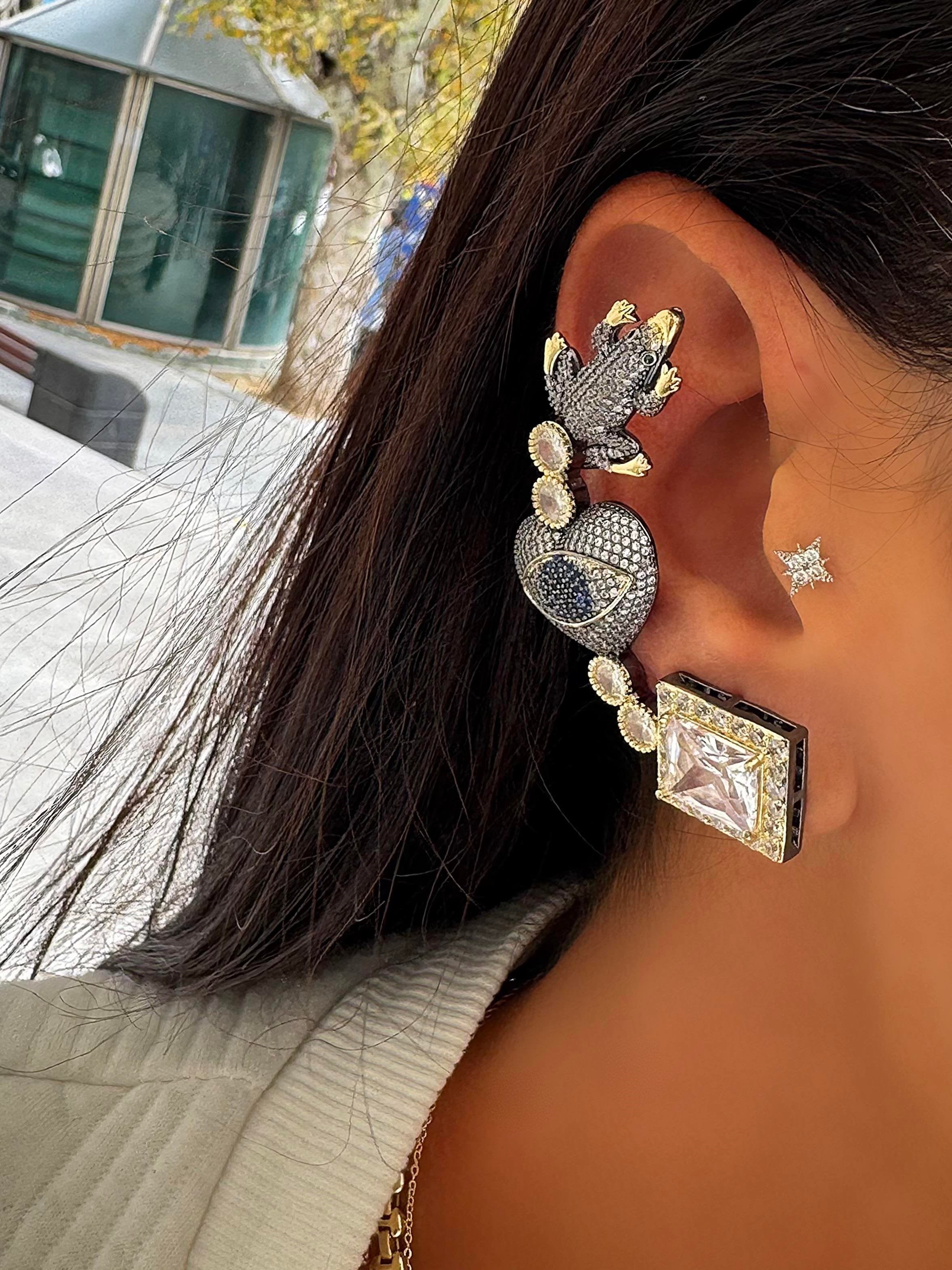 Jell's Grenouille Cuff Küpe