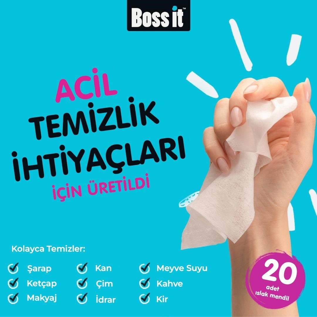 Boss It Leke Çıkarıcı Mendil 5li Set