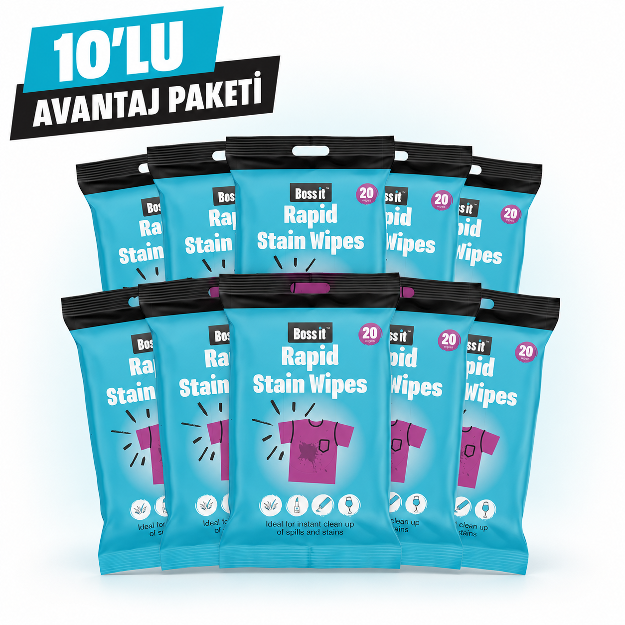 Boss It Leke Çıkarıcı Mendil 5li Set
