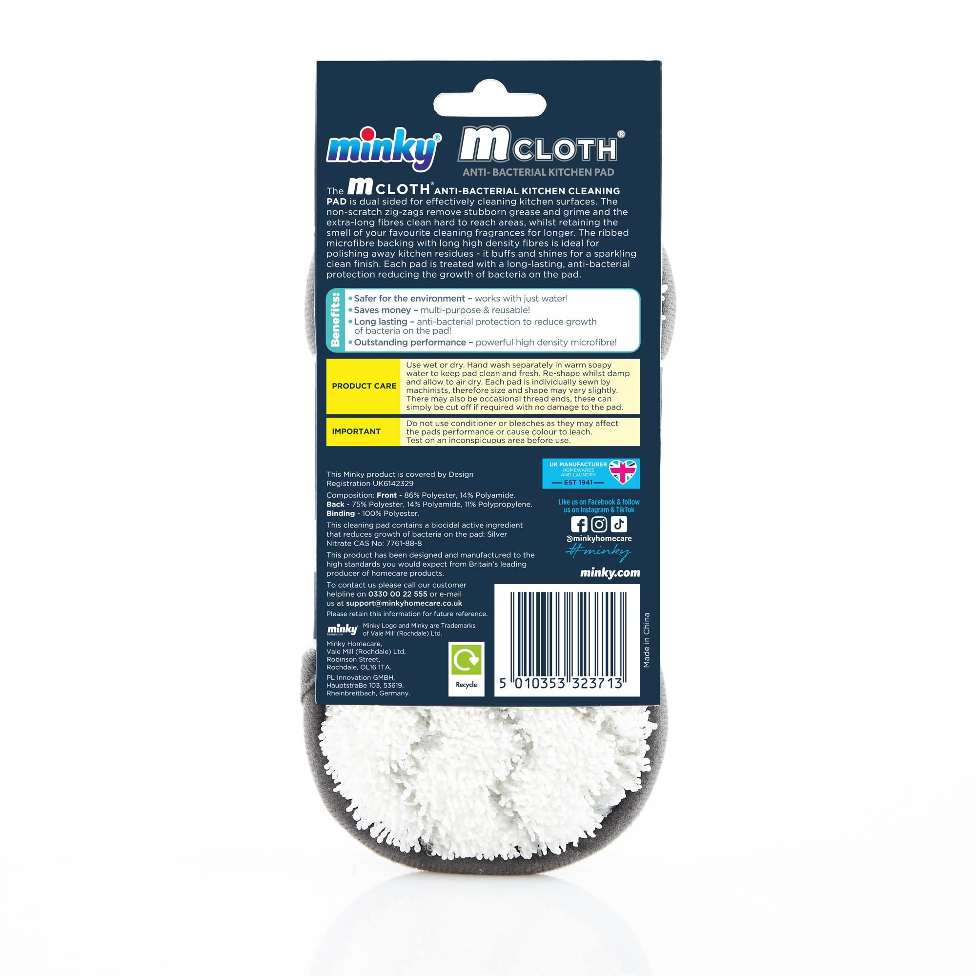 Minky Mcloth Anti-Bakteriyel Mutfak Pedi