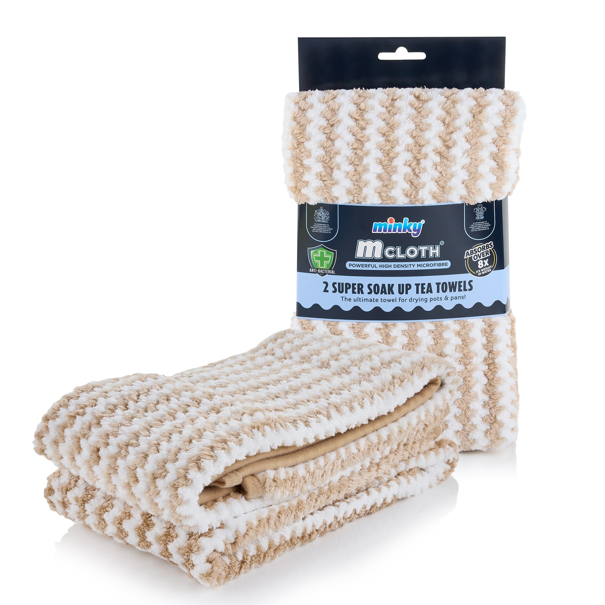 Minky MCloth Süper Emici Kurulama Havlusu 2li Set - Bej