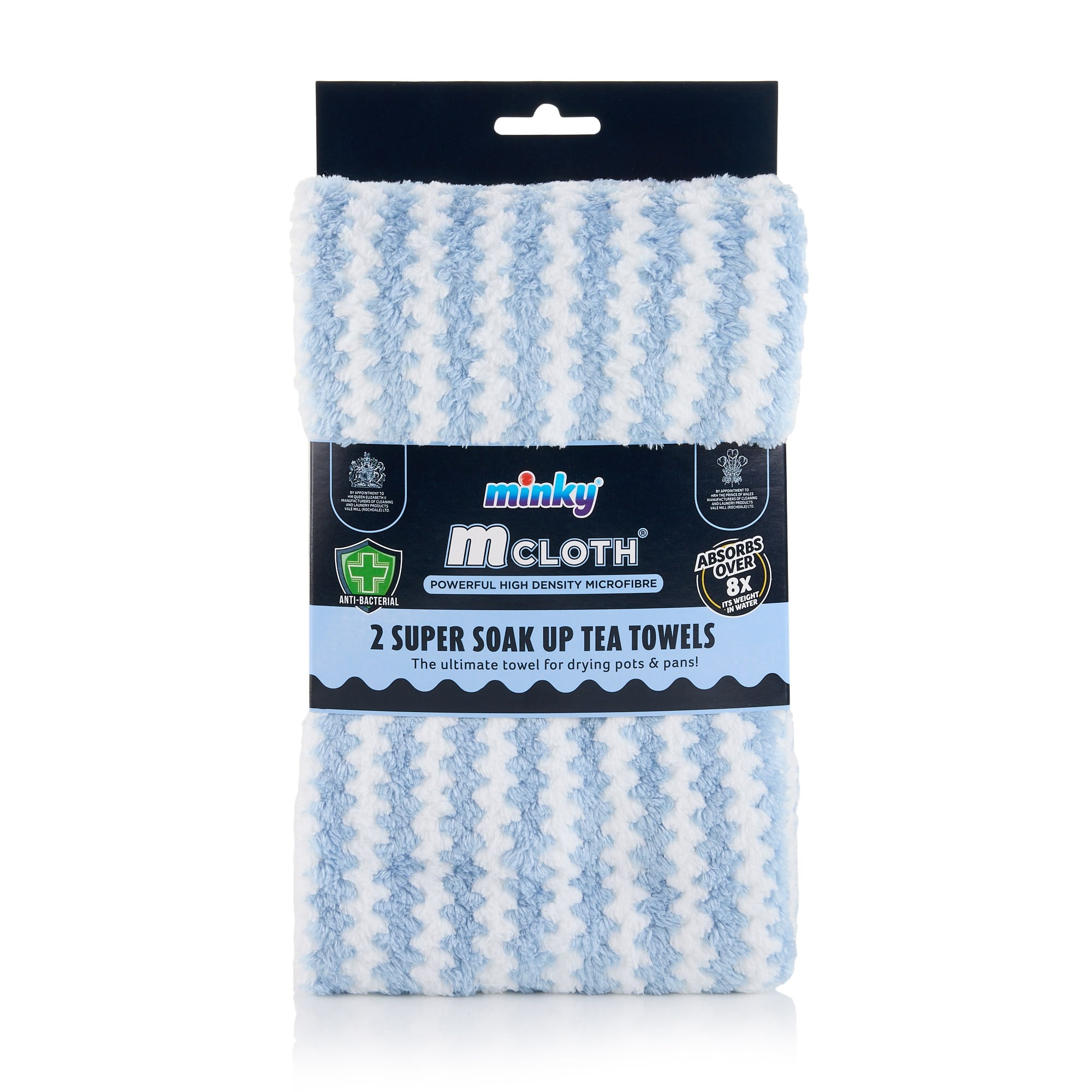 Minky MCloth Süper Emici Kurulama Havlusu 2li Set-Mavi
