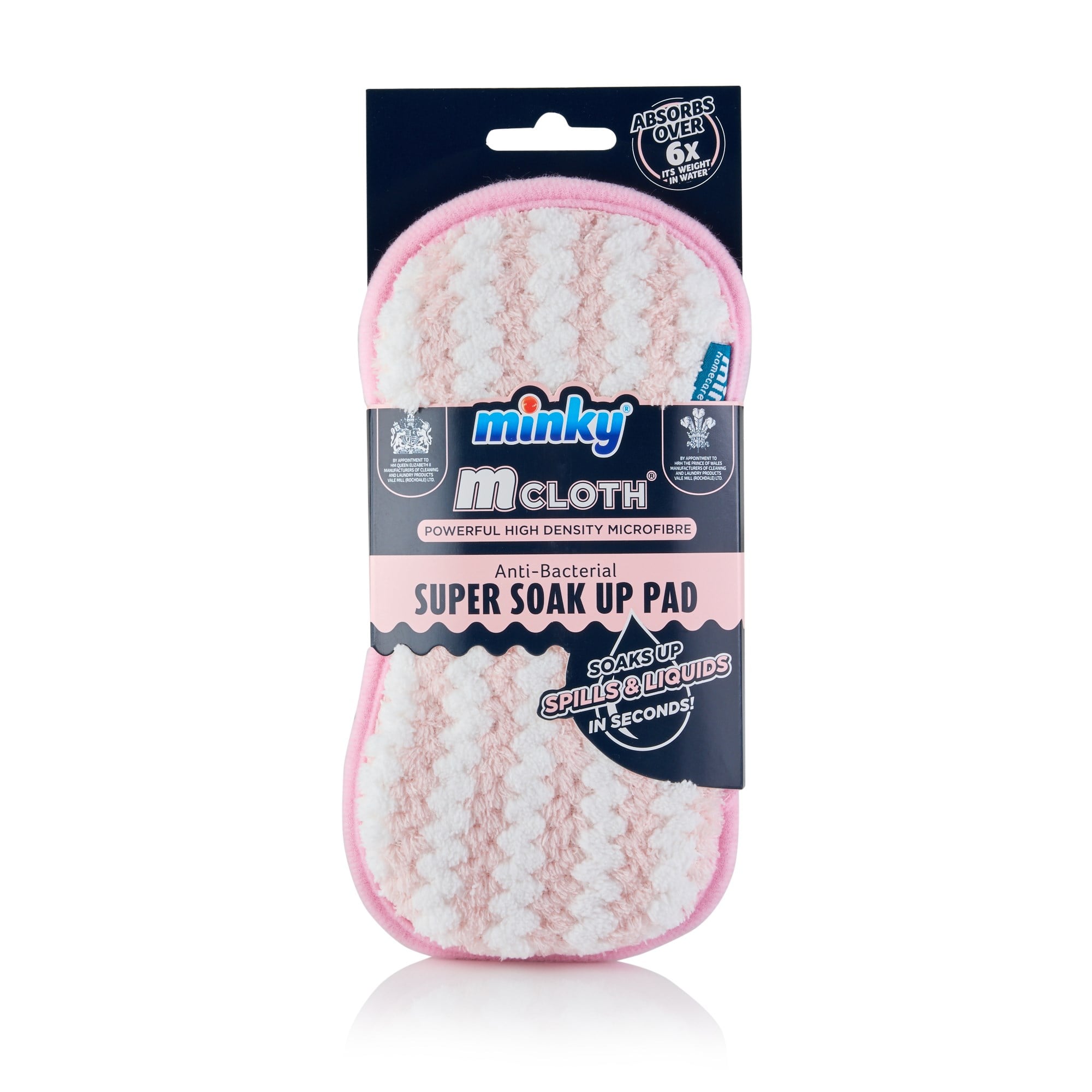 Minky MCloth Süper Emici Kurulama Pedi-Pembe