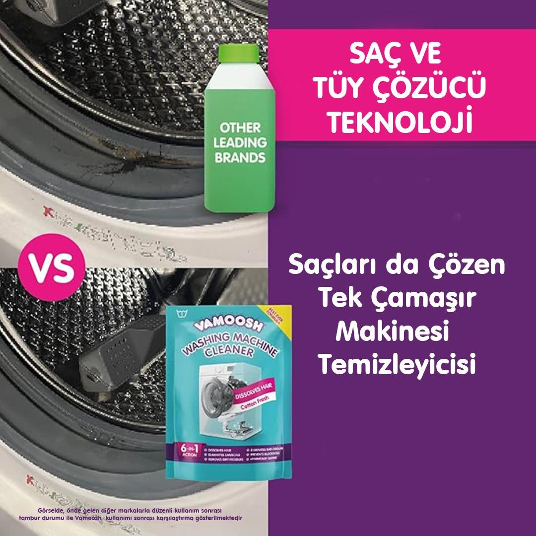 Vamoosh Çamaşır Makinesi Temizleyici – Pamuksu Ferahlık