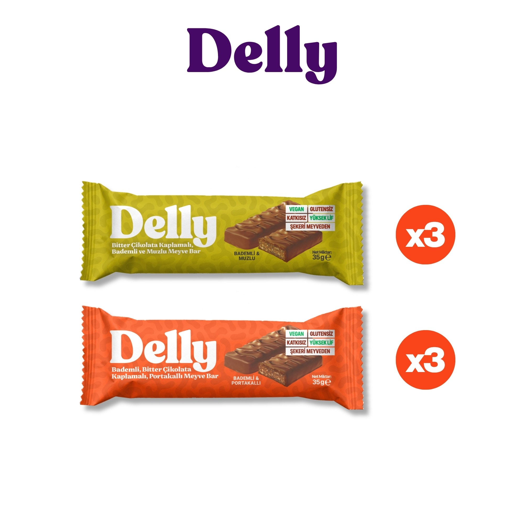 Çik.Kaplı Matchalı ve Çilekli Meyve Bar (3 Adet)