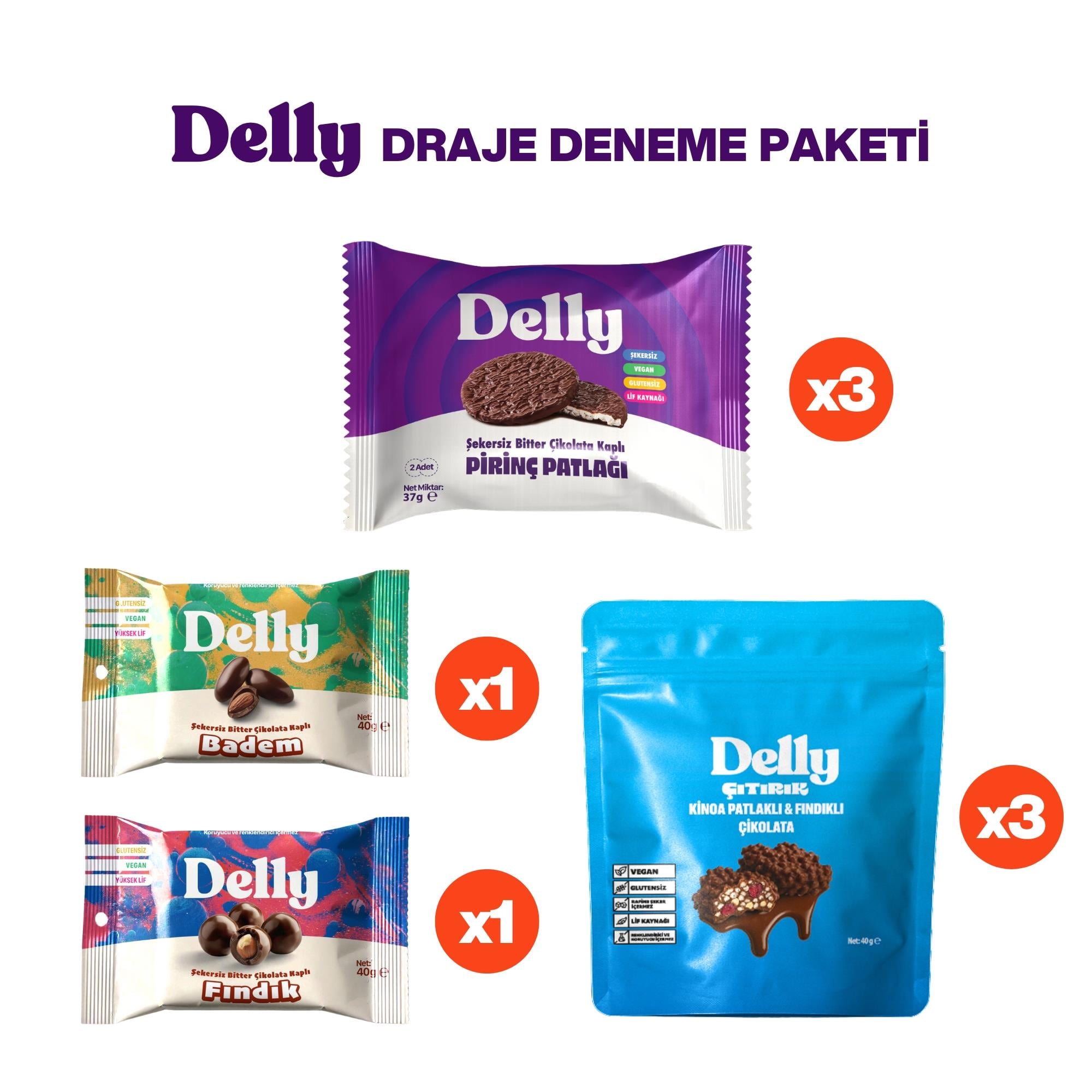 Draje & Çikolata Deneme Paketi 8 Adetİ